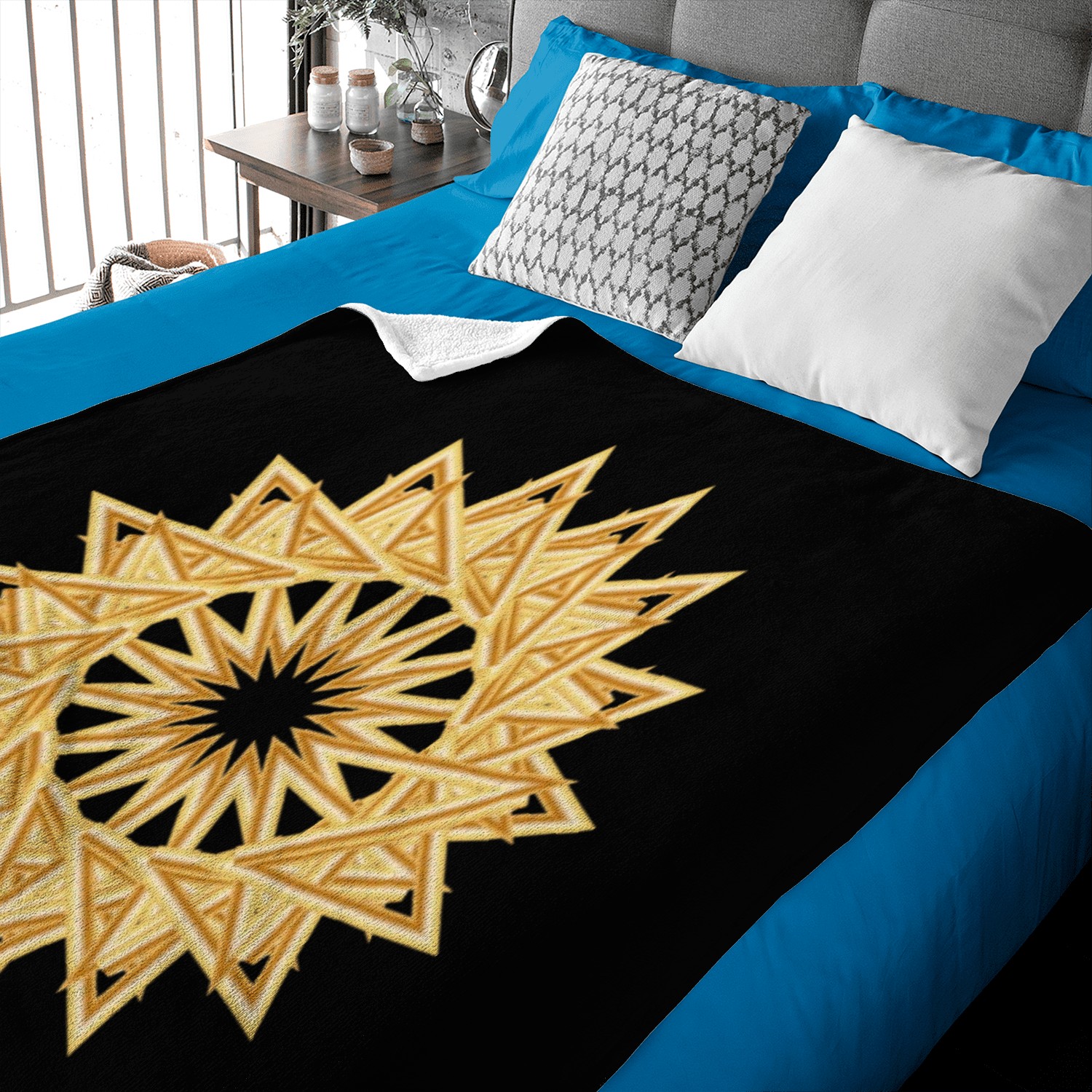 exceptional gold star for Christmas Baby Blankets