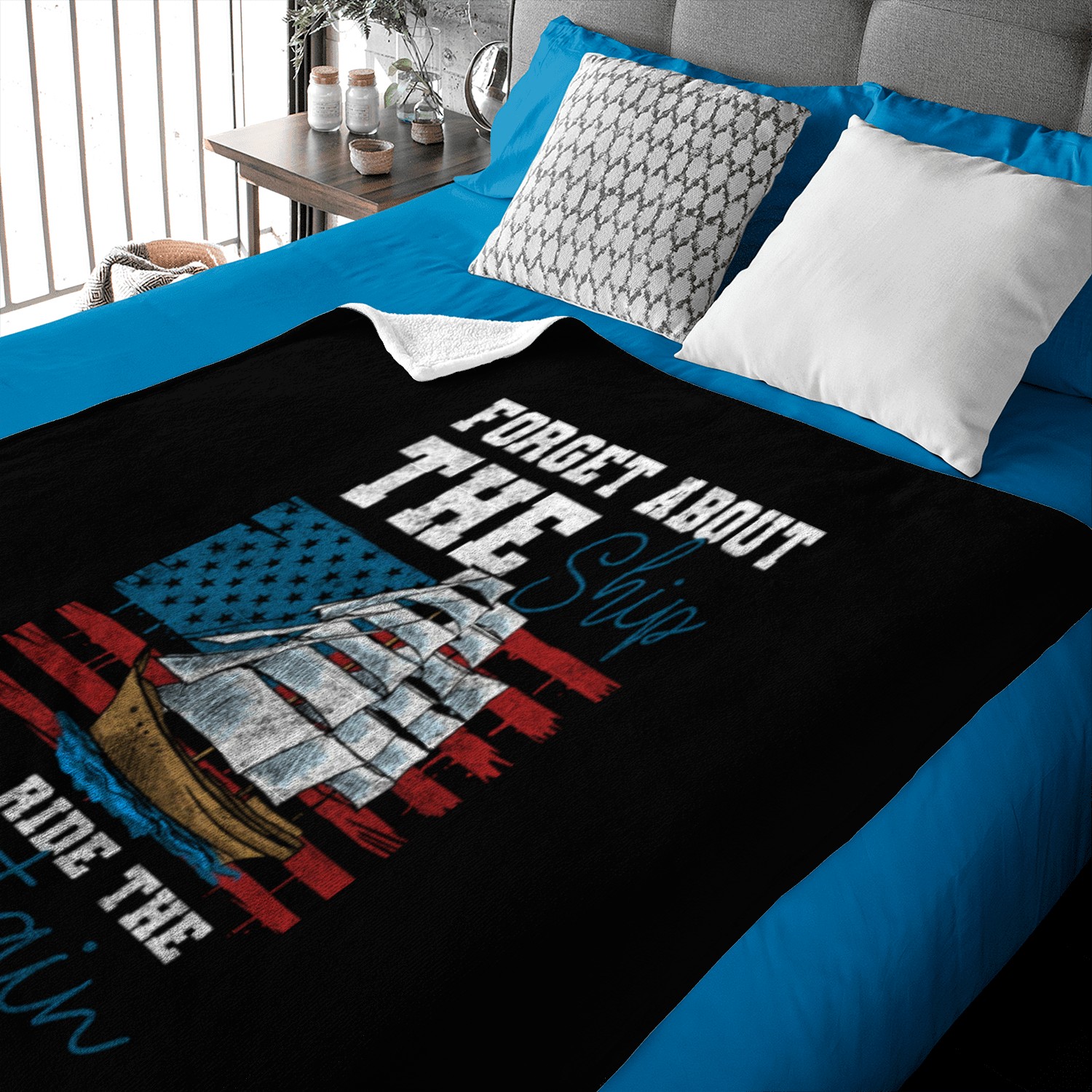 Sailing Ship Ship Sailor Sailor Baby Blankets
