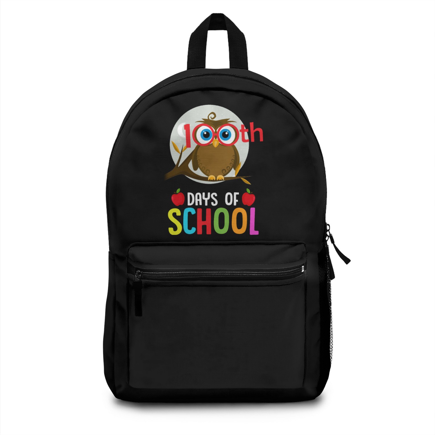 100 th days of school owl Backpacks