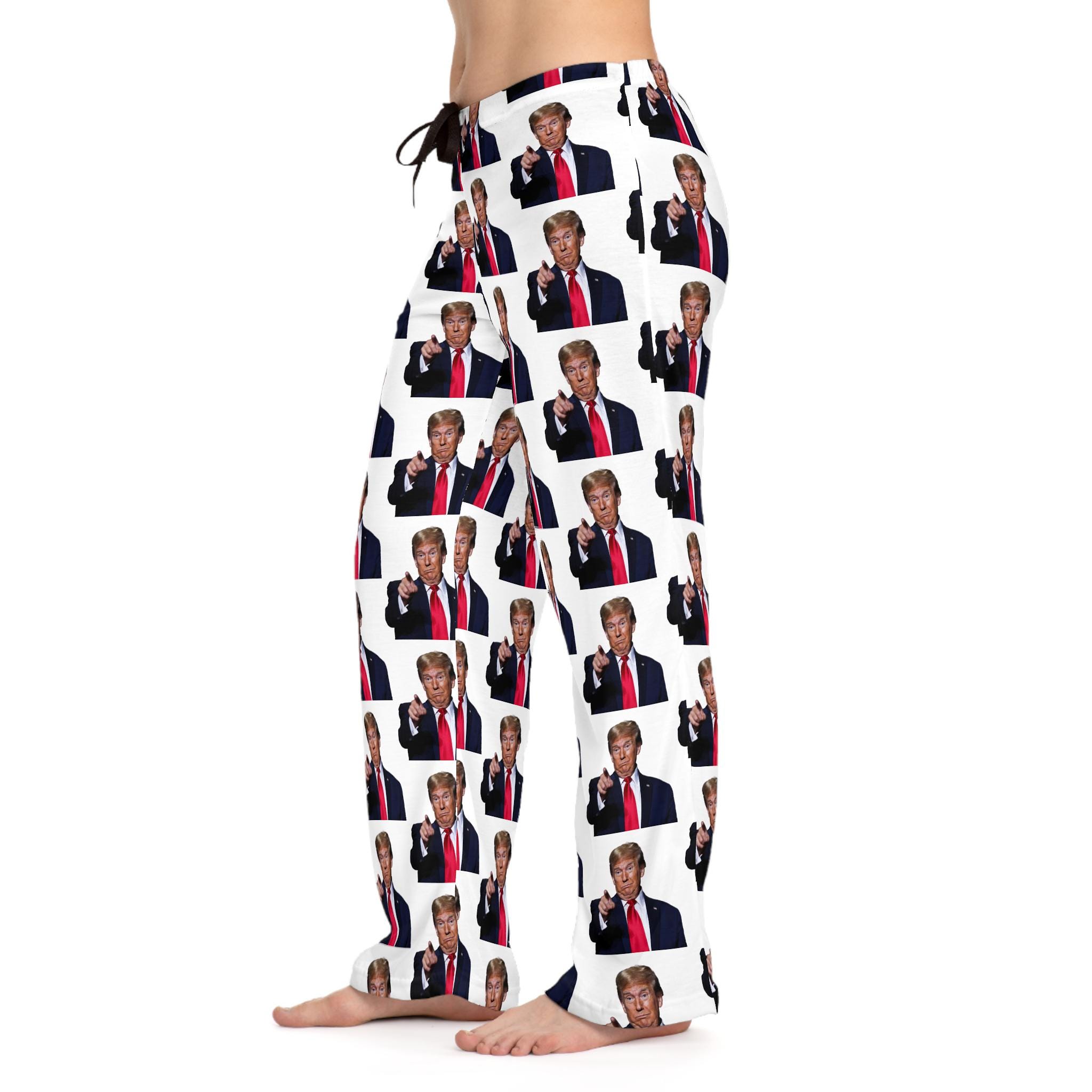 Sassy Trump Pajama Pants, Comfortable Sleepwear, Funny Lounge Pants, Political Humor Pants