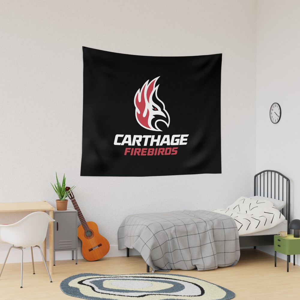 Carthage firebirds, Athletics teams, merch Tapestry