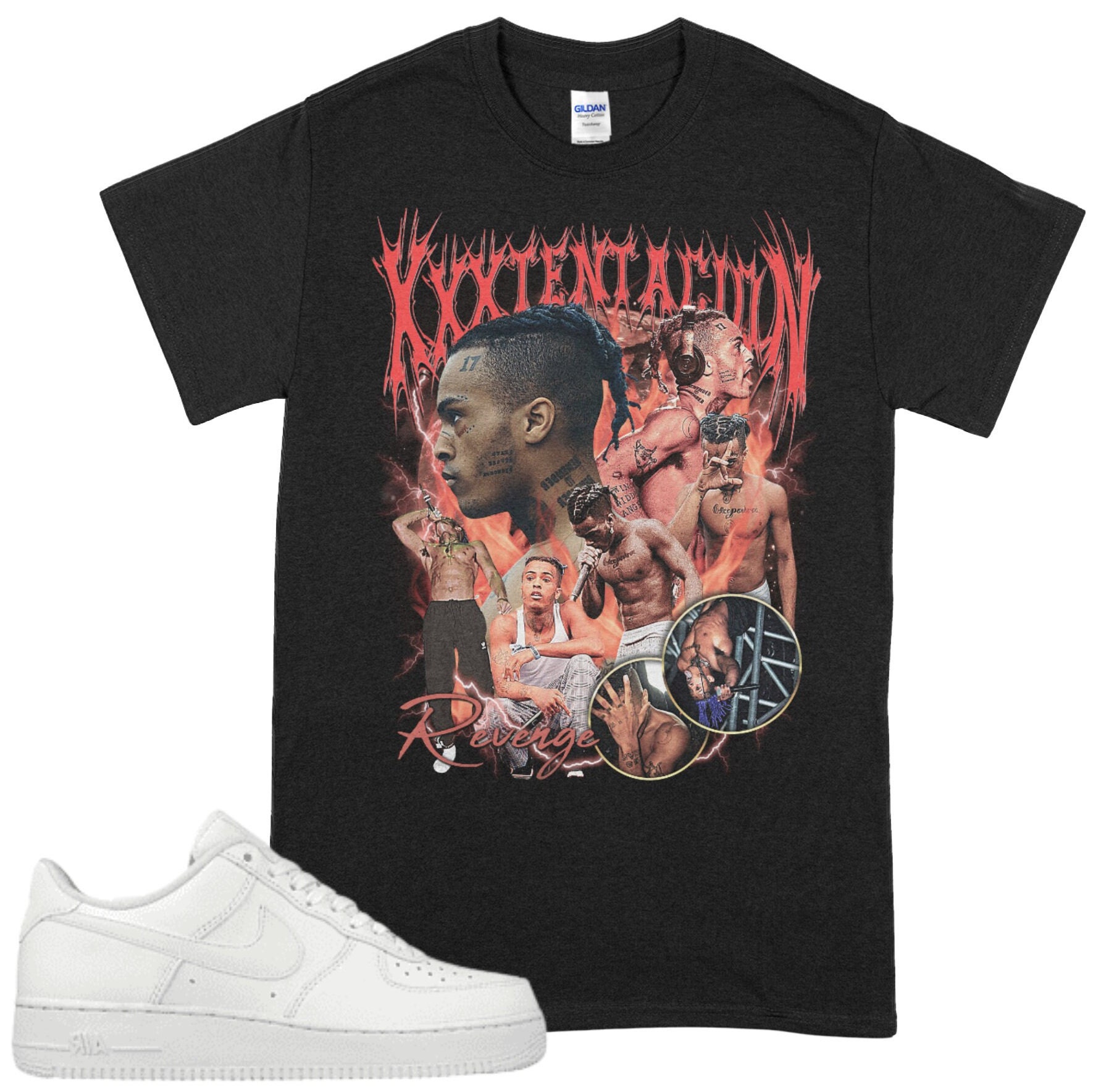 Inspired Vintage Rap XXXTentacion, Retro 90's Rap Tee 90s Retro Design Graphic Unisex T-Shirt
