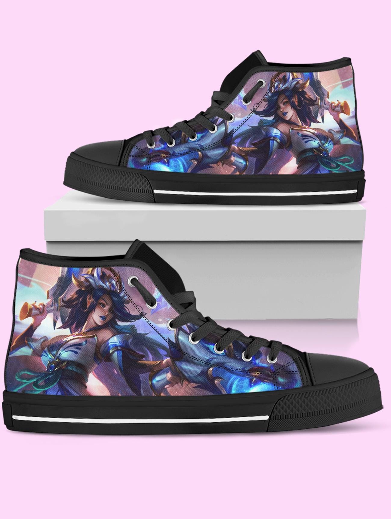 Miss Fortune High Top Shoes, Video Game Sneakers for Women, Men