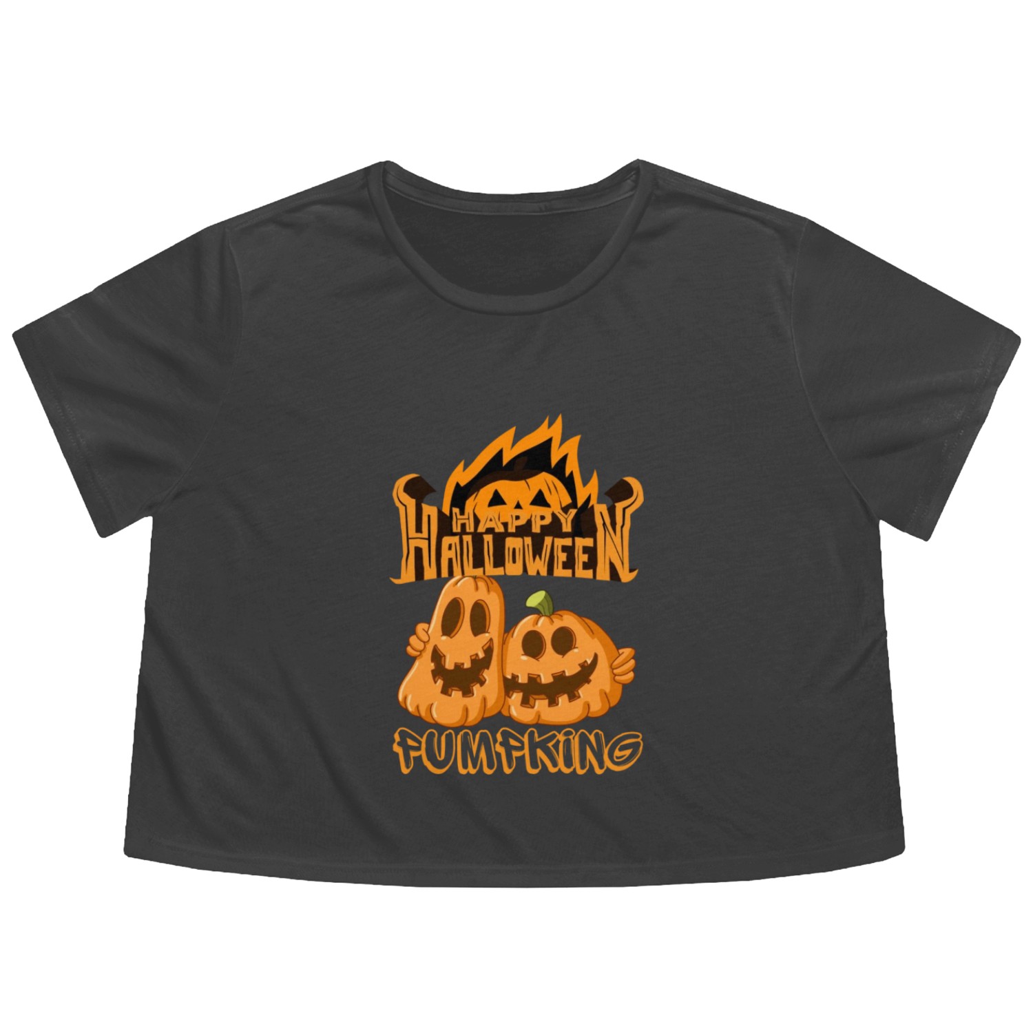 Halloween World Flowy Cropped Tees