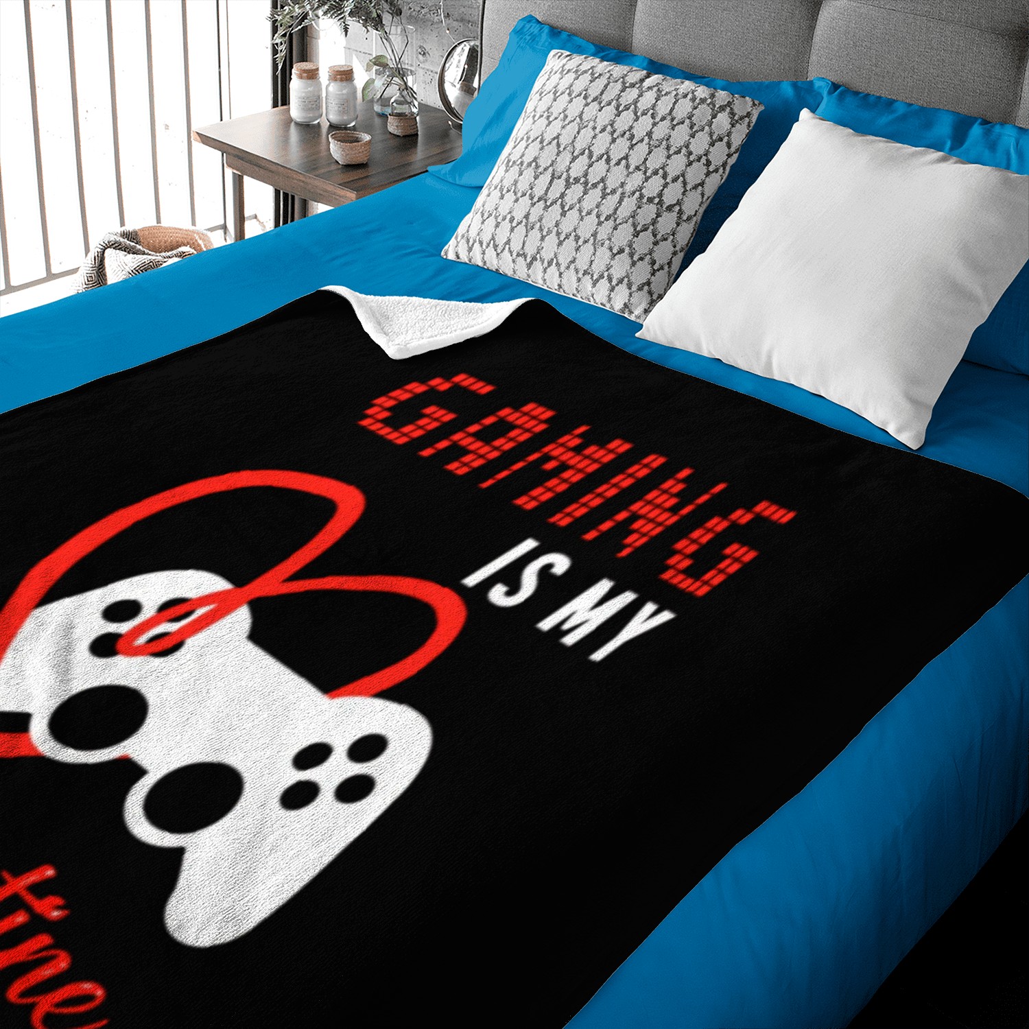 gaming is my valentines day gamer console Baby Blankets