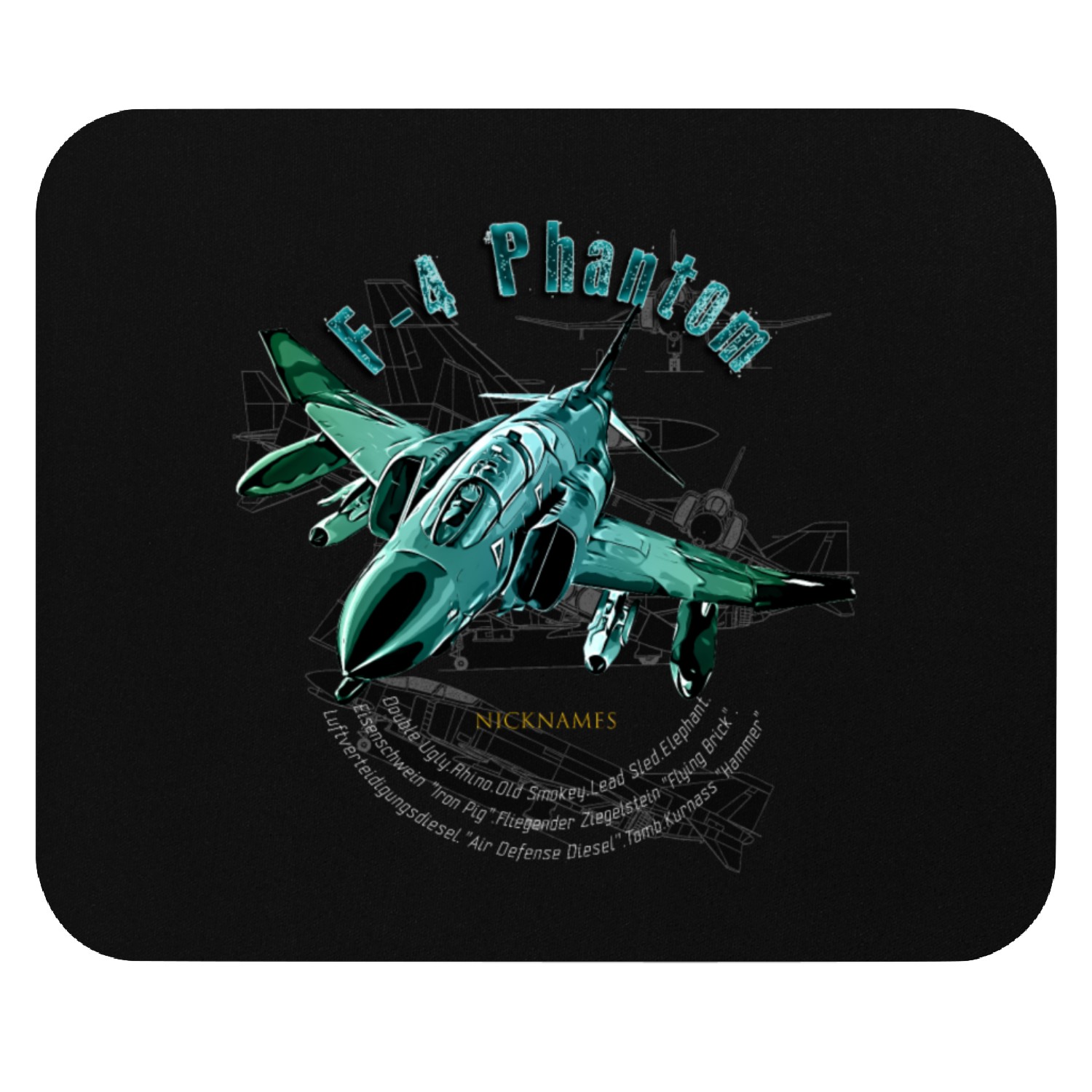 F-4 Phantom Jetfighter Mouse Pads