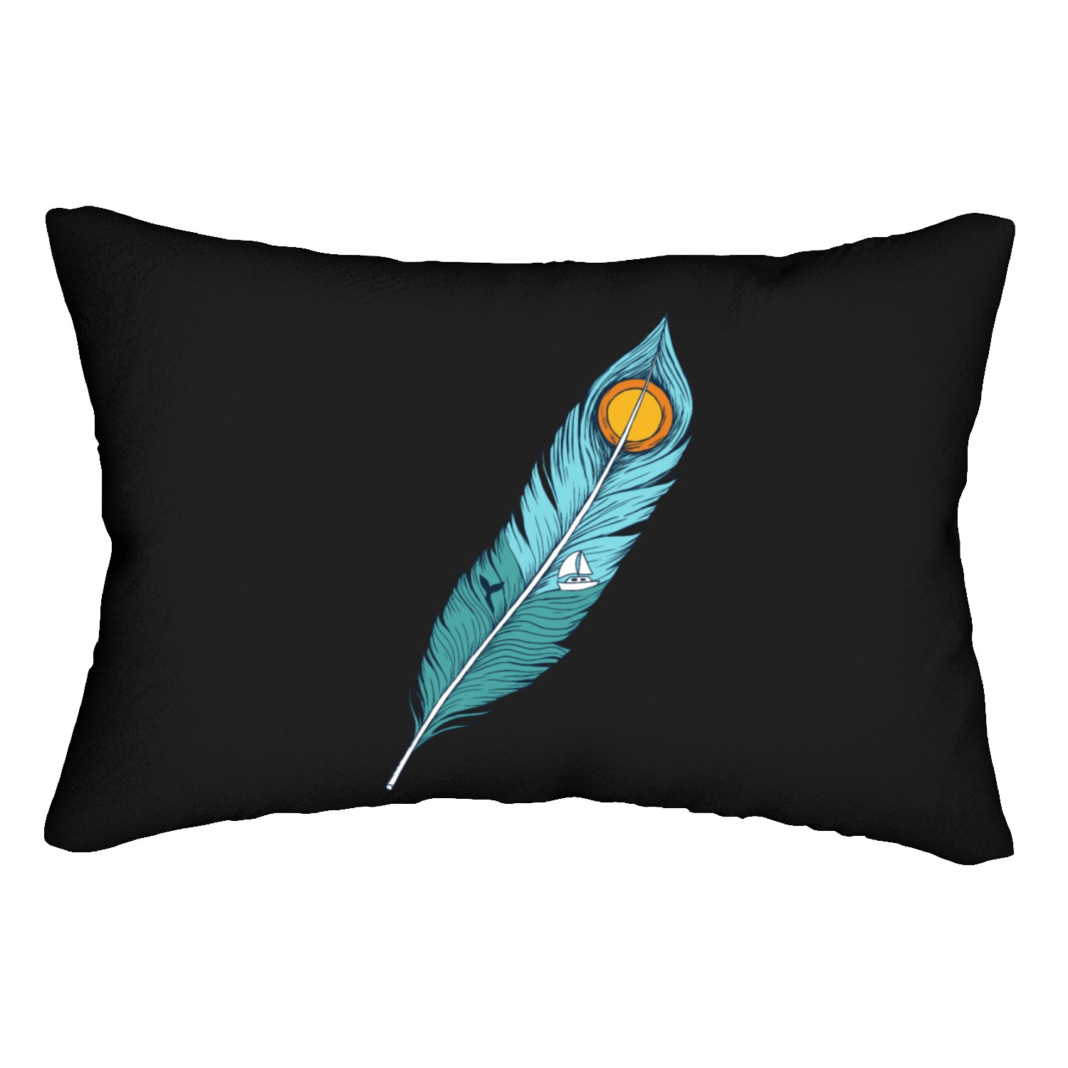 Nature feather Lumbar Pillows