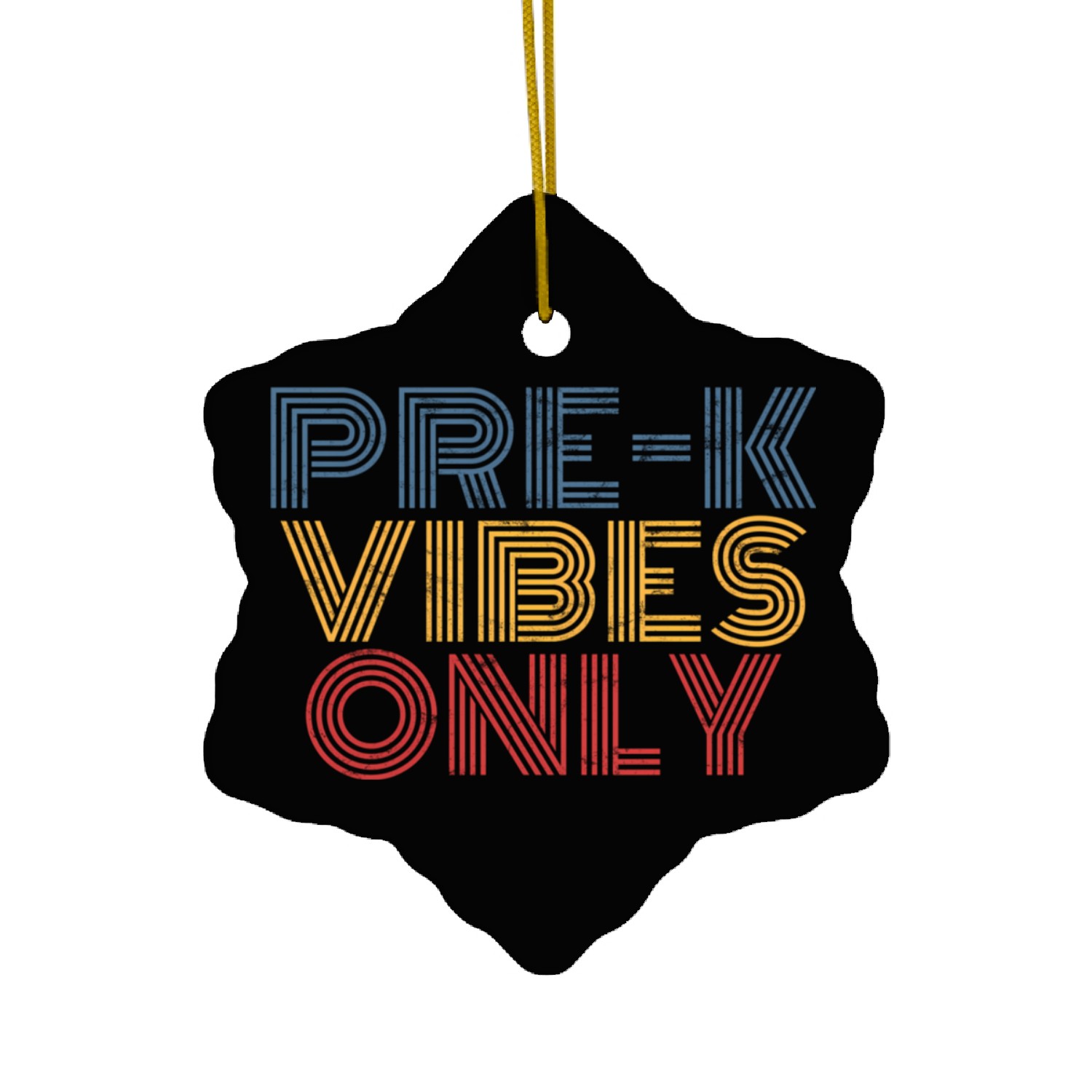 Pre-K Vibes Only Teacher Pre School Back To School Ceramic Ornaments
