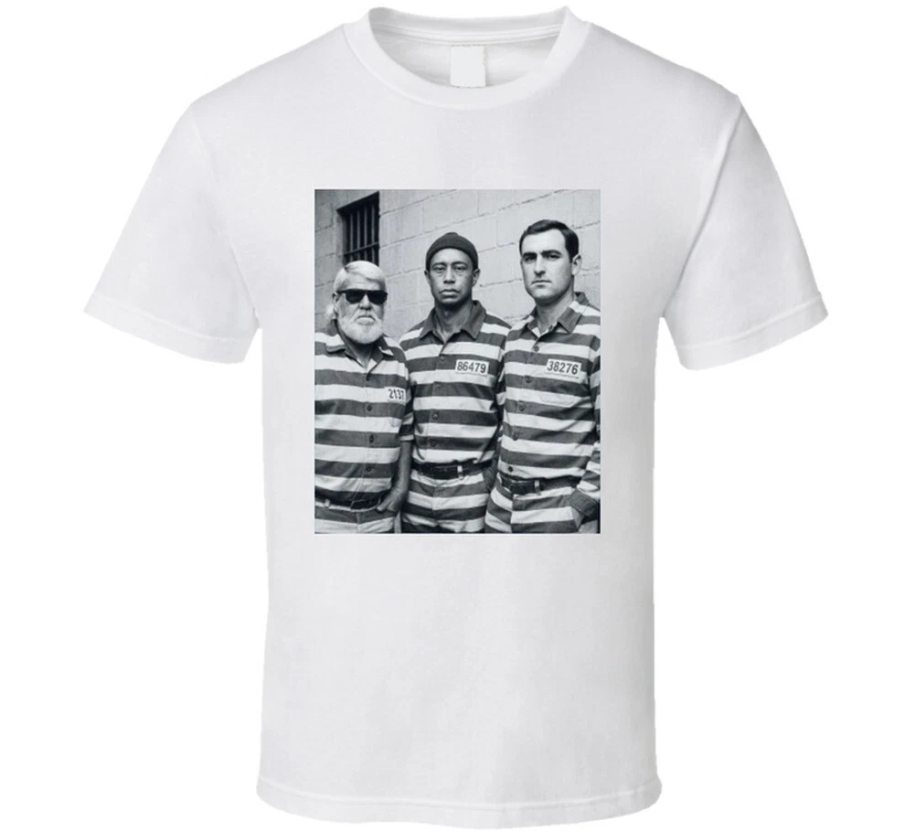 Woods Daly Scheffler In Prison Uniforms Golf T-Shirt