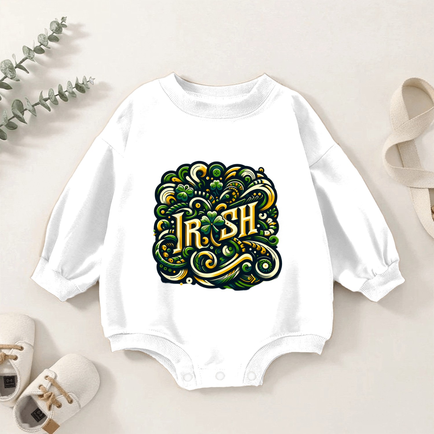 Irish Baby Romper Sweatshirts