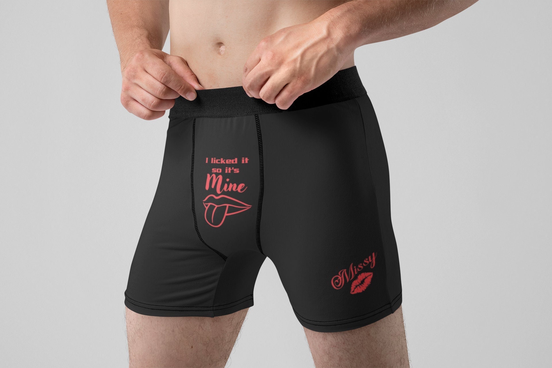I Licked it so it's Mine Men's Underwear for Husband