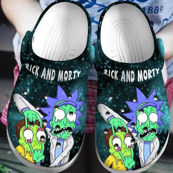 Rick And Rickandmorty Cartoon Shoes, Cartoon Clogs, Rick and Rickandmorty Sandals, Rick And Rickandmorty Slipper, Rick And Rickandmorty Summer Shoes, Rick n Rickandmorty Gifts