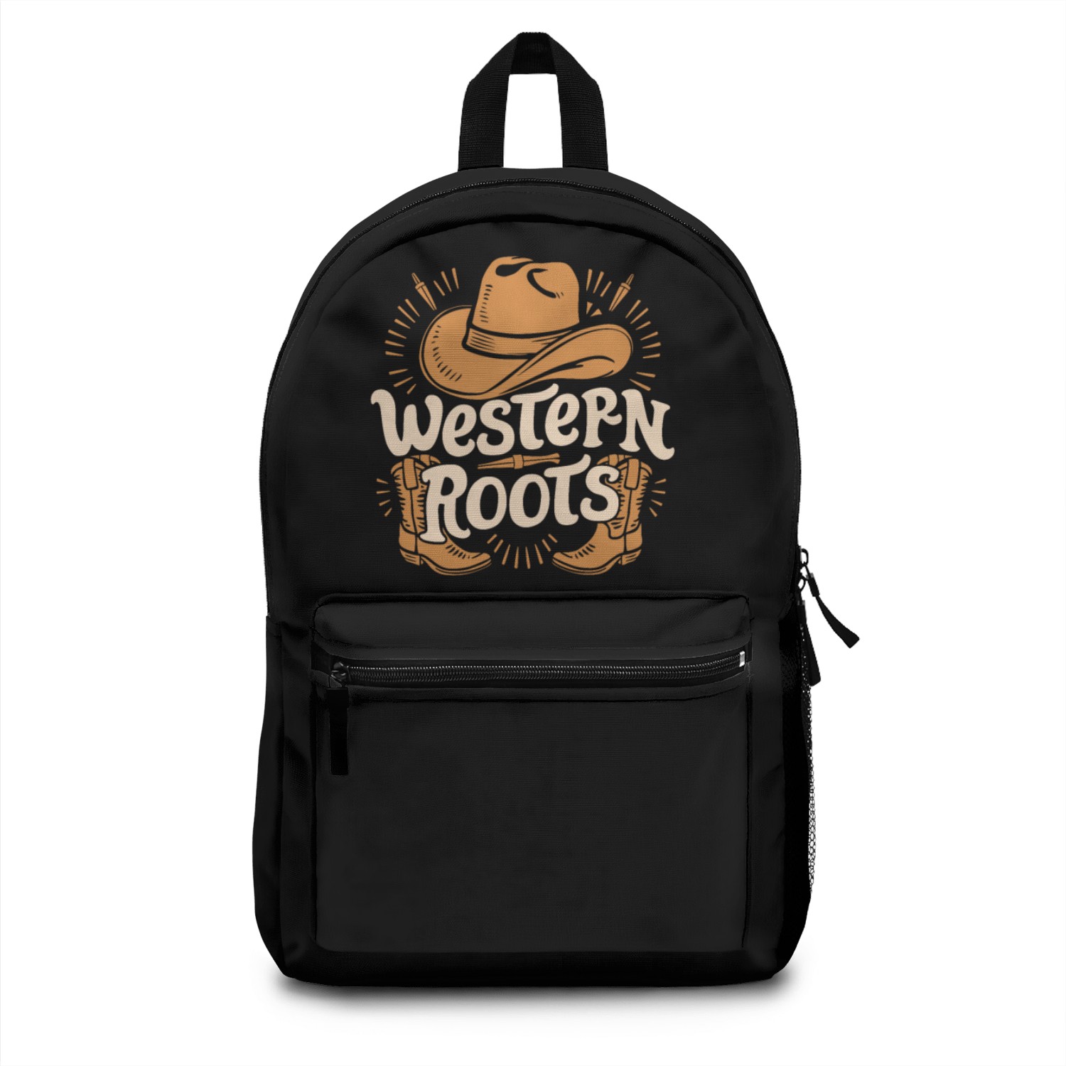 Cowboy Lifestyle Western Theme with Horses and Backpacks
