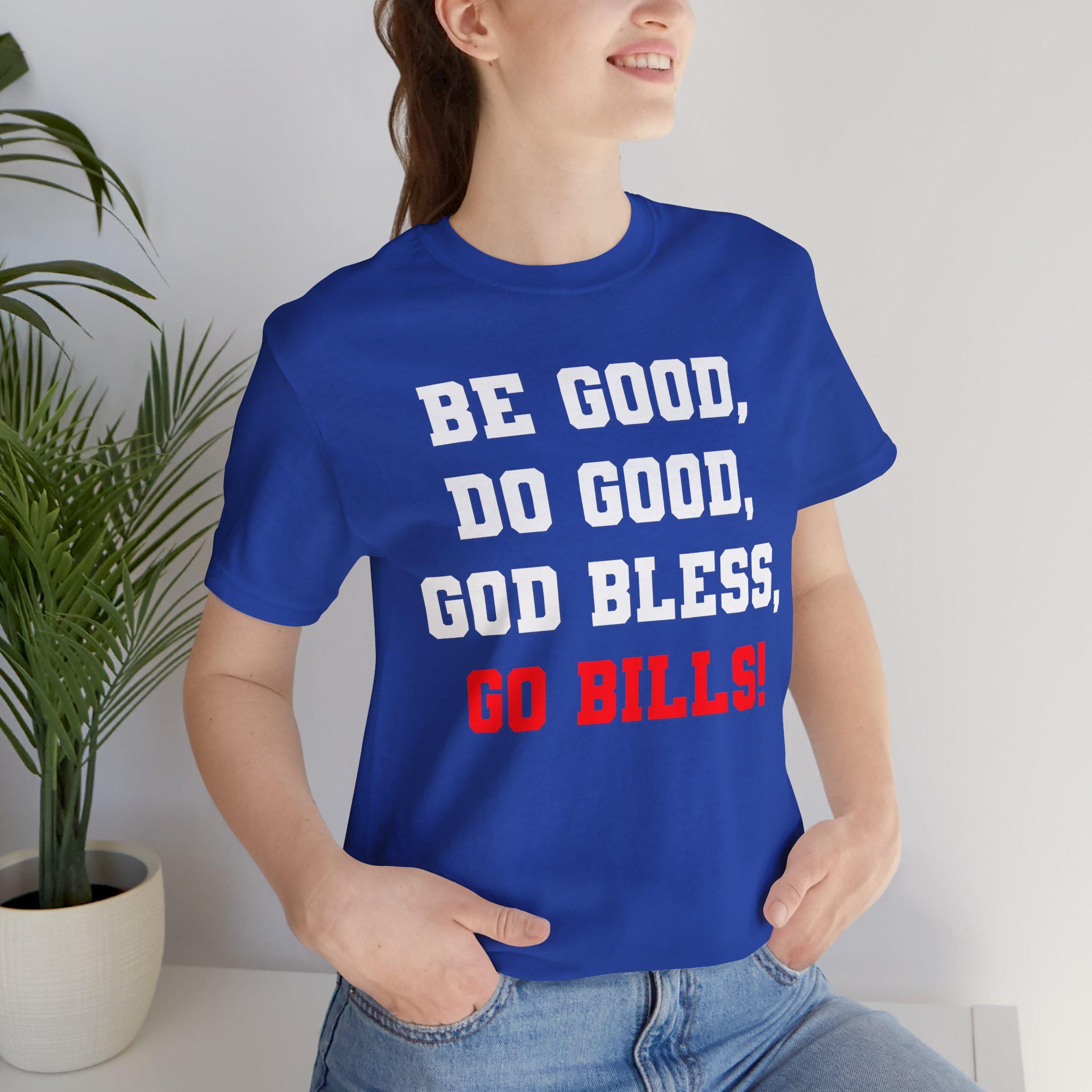 Josh Allen MVP "Be good, do good, God bless, go Bills!" tee shirt