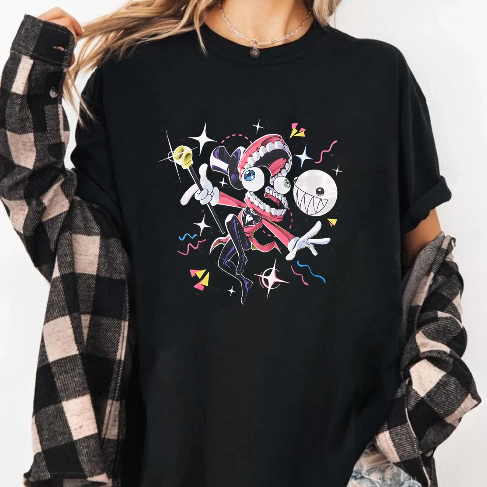 The Amazing Digital Circus Caine Dark Wash T-Shirt, Men Women and Kids Shirt