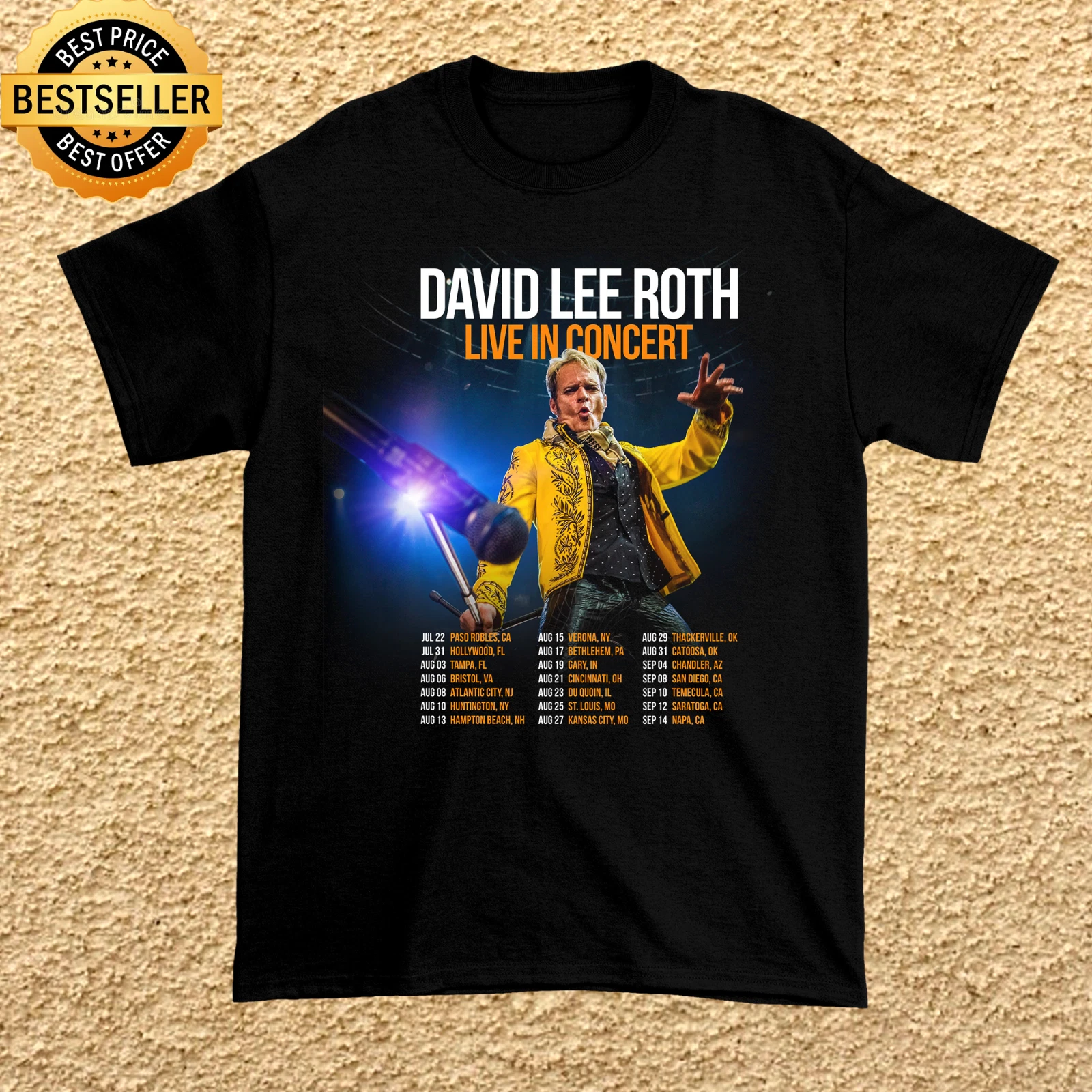 David Lee Roth Summer Tour 2025 T-Shirt