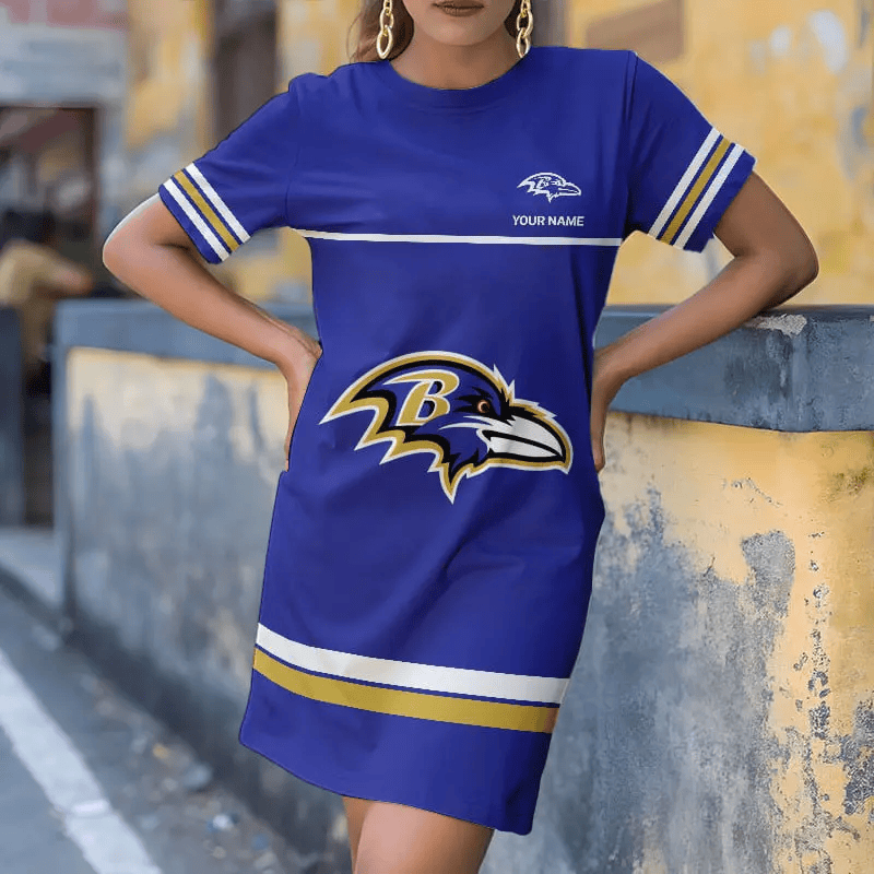 Baltimore Ravens Football Jersey Dress, Gift For Women