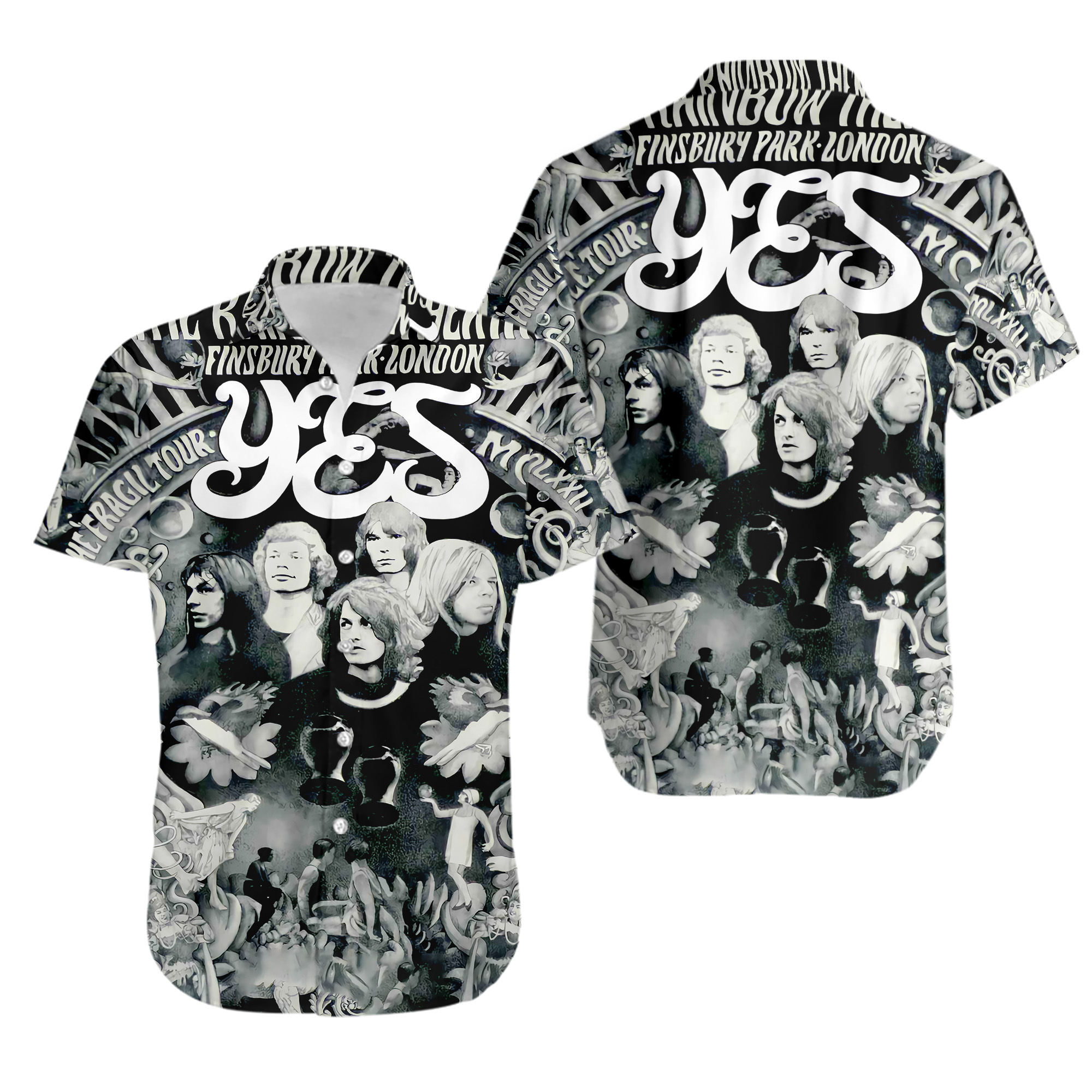 Yes Band The Fragile Tour Music Hawaiian Shirt Good design New New