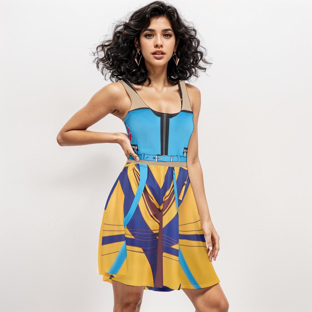 Zoey Kpop Demon Hunter Skater Dress Costume for Cosplay