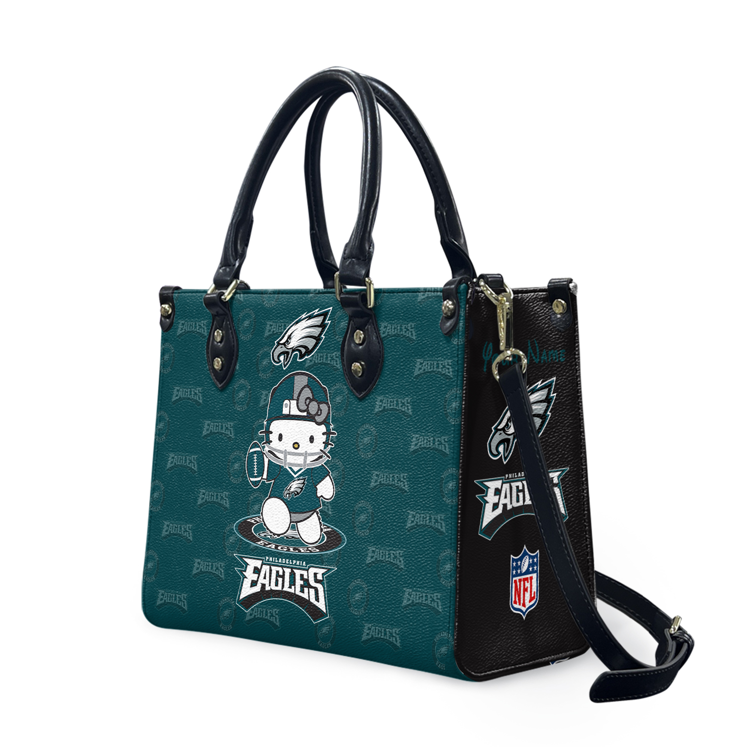 Personalized Philadelphia Football Team Eagless Leather Handbag Gift