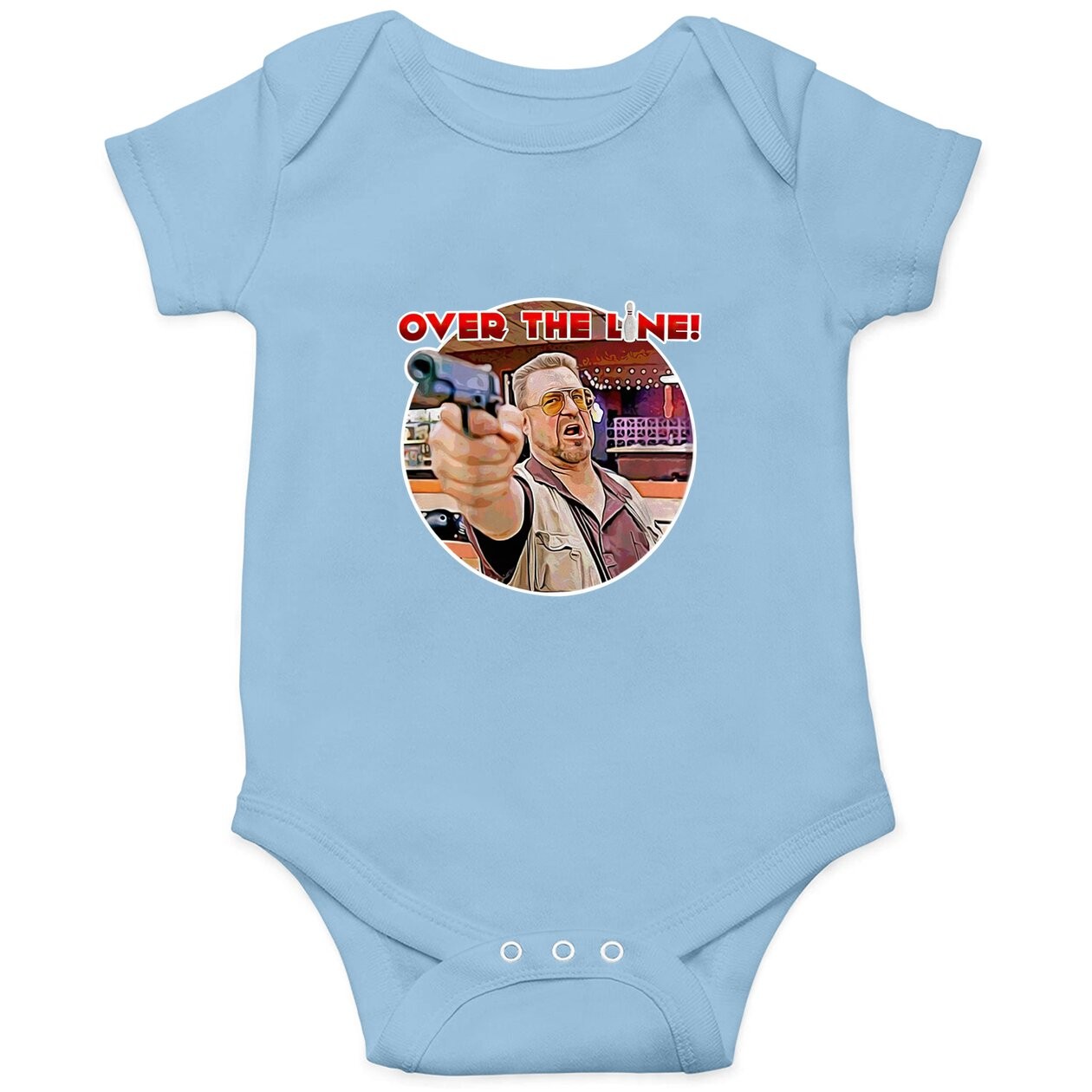 The Big Lebowski Walter Sobchak Over The Line Baby Bodysuit