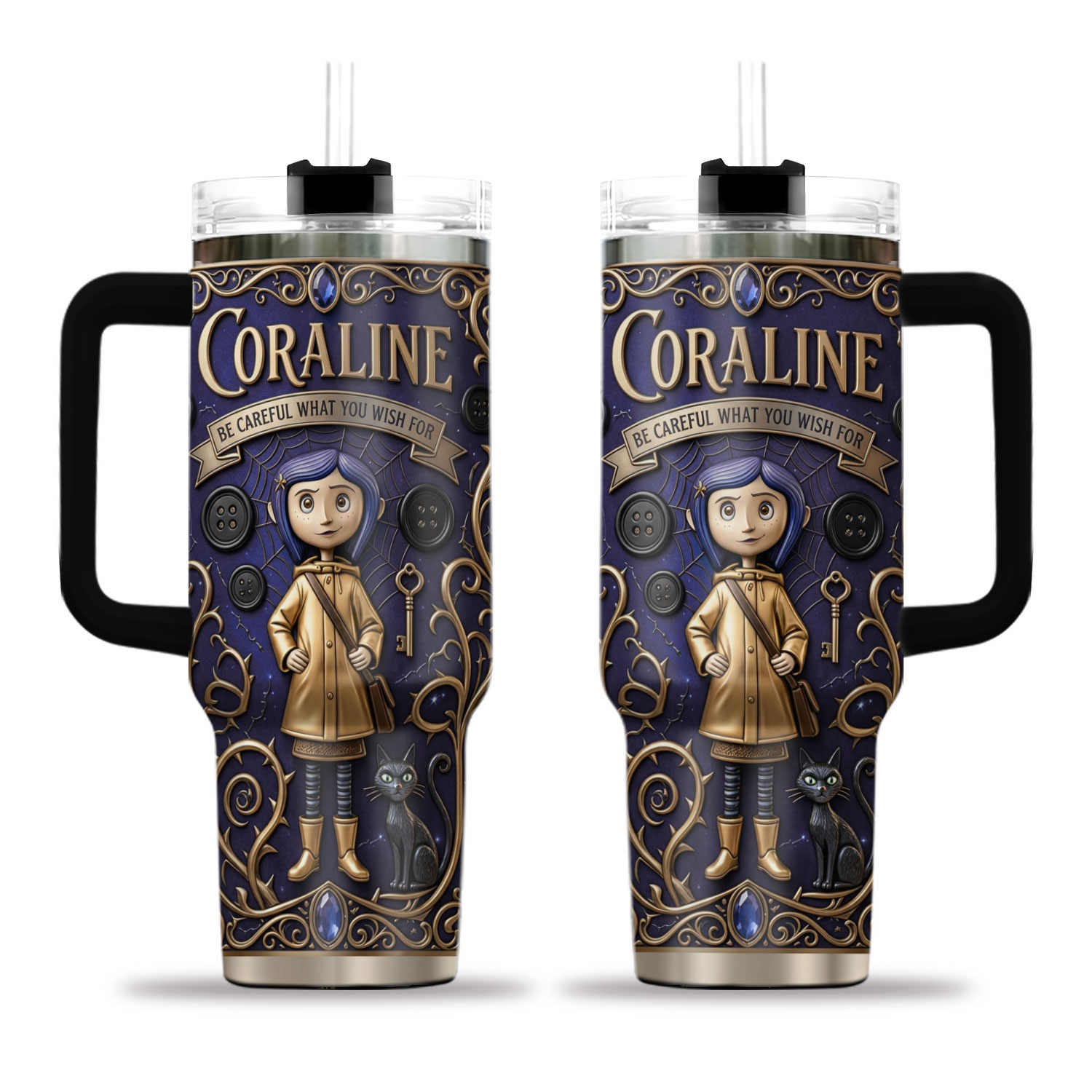 Coraline The Button Realm Edition 40Oz Tumbler