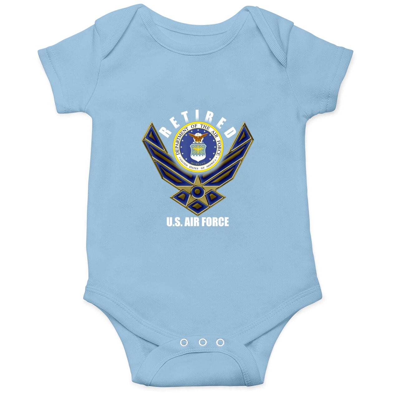 Retired Us Air Force Veteran Baby Bodysuit Retirement Baby Bodysuit