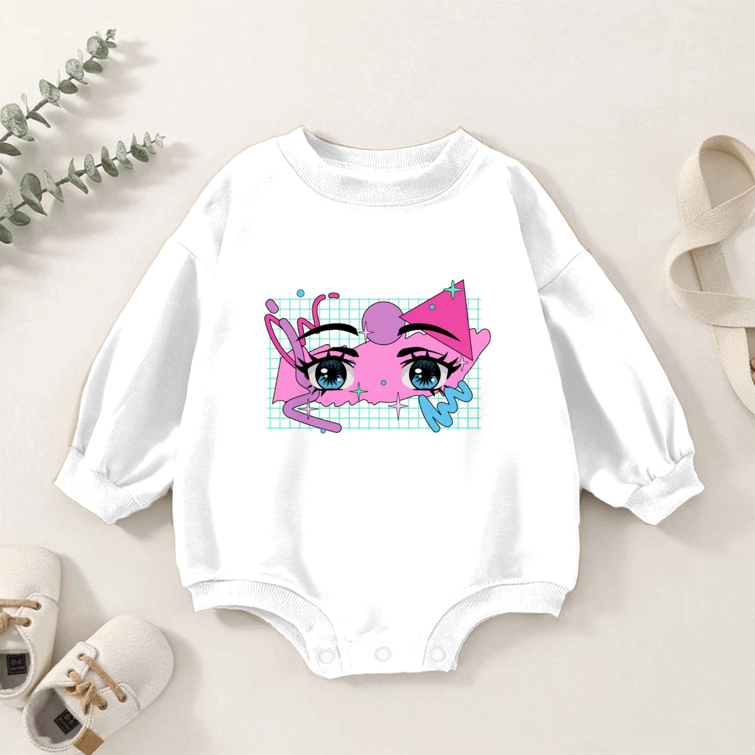 I Wish Everything Was in Anime Japanese Anime Love Baby Romper Sweatshirts
