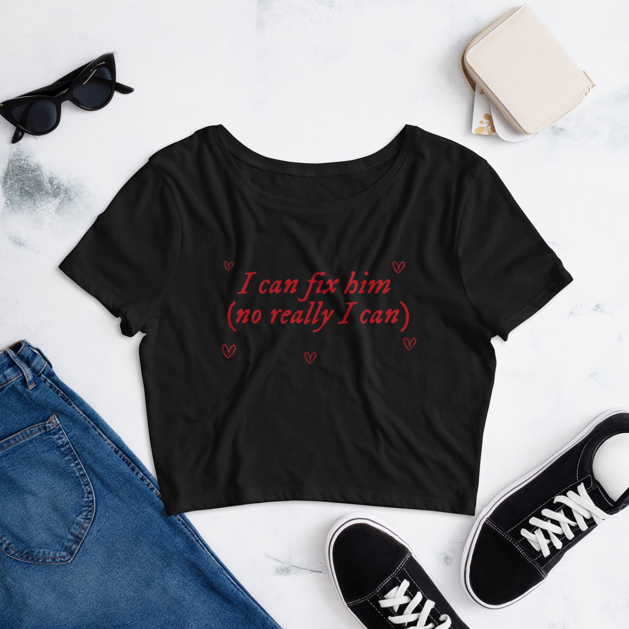 I Can Fix Him (No Really I Can) - TTPD Inspired Crop Top