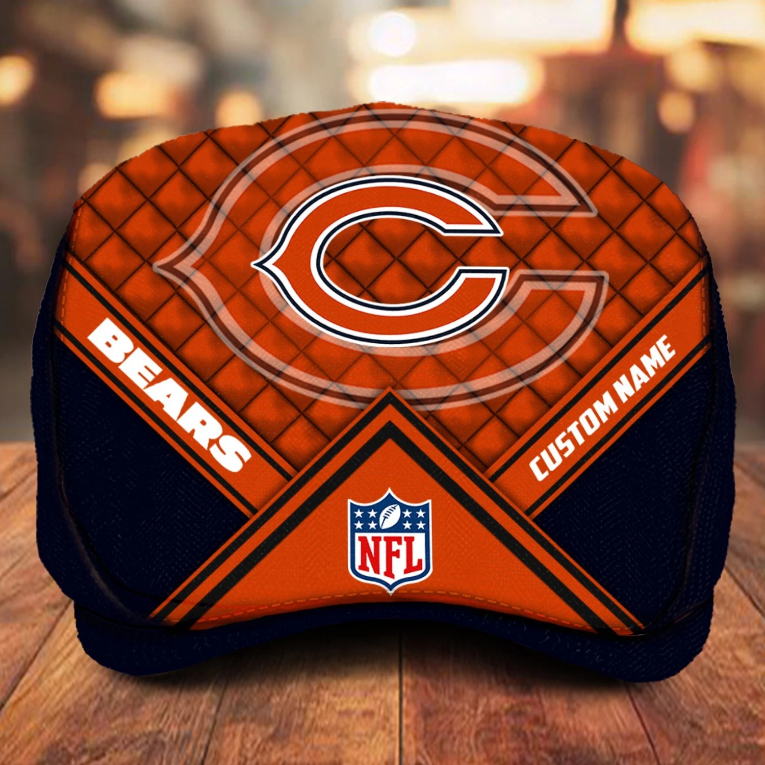 Chicago Team Bears Jeff Cap Personalized Name football Football Fan Cap M1