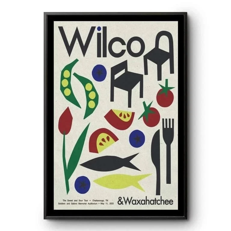 Wilco & Waxahatchee Tour May 11 2025 Chattanooga, TN Poster