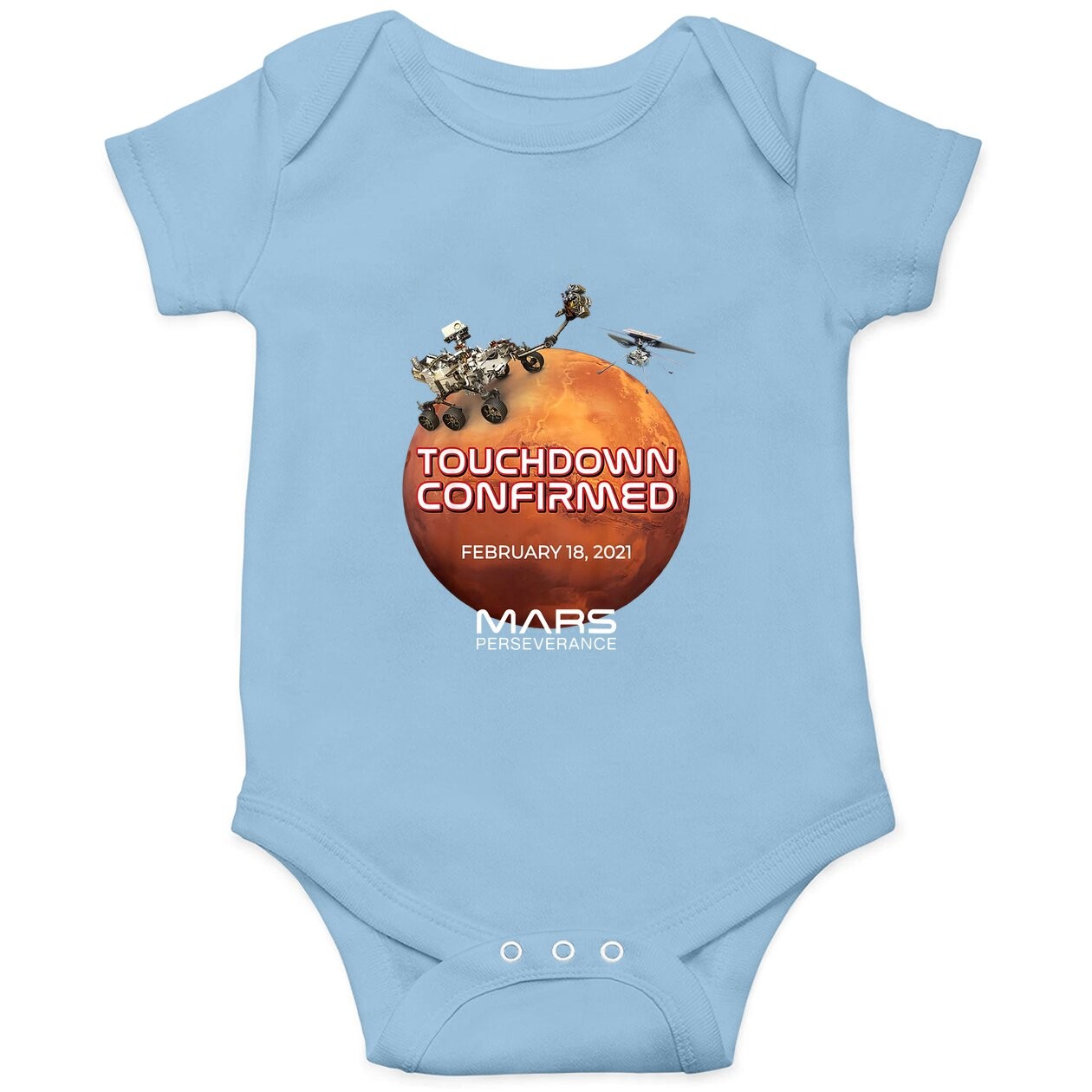 Mars Perseverance Rover Nasa Mars Landing Baby Bodysuit