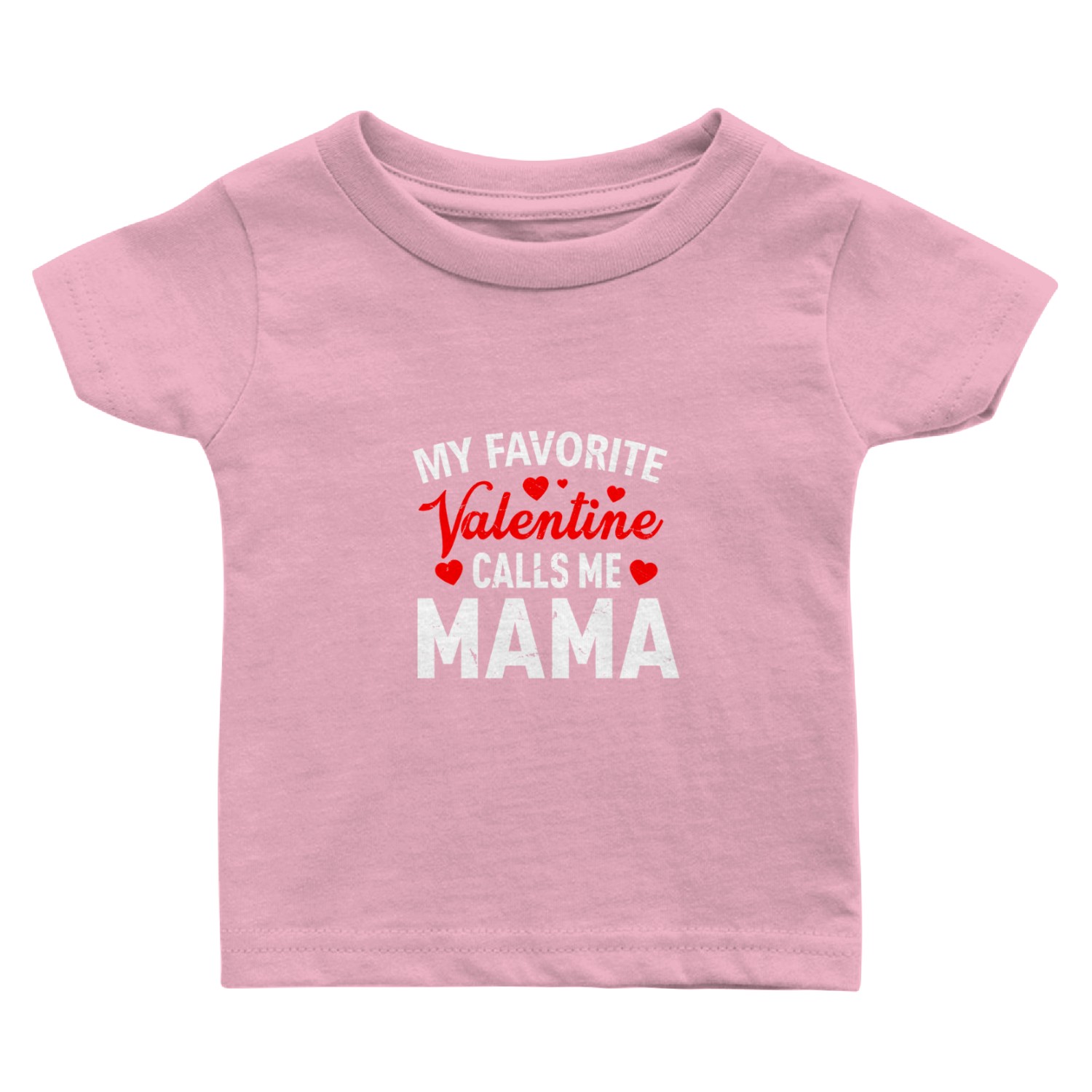 My Valentine Calls Me Mama Retro Mother Valentine Baby T Shirts