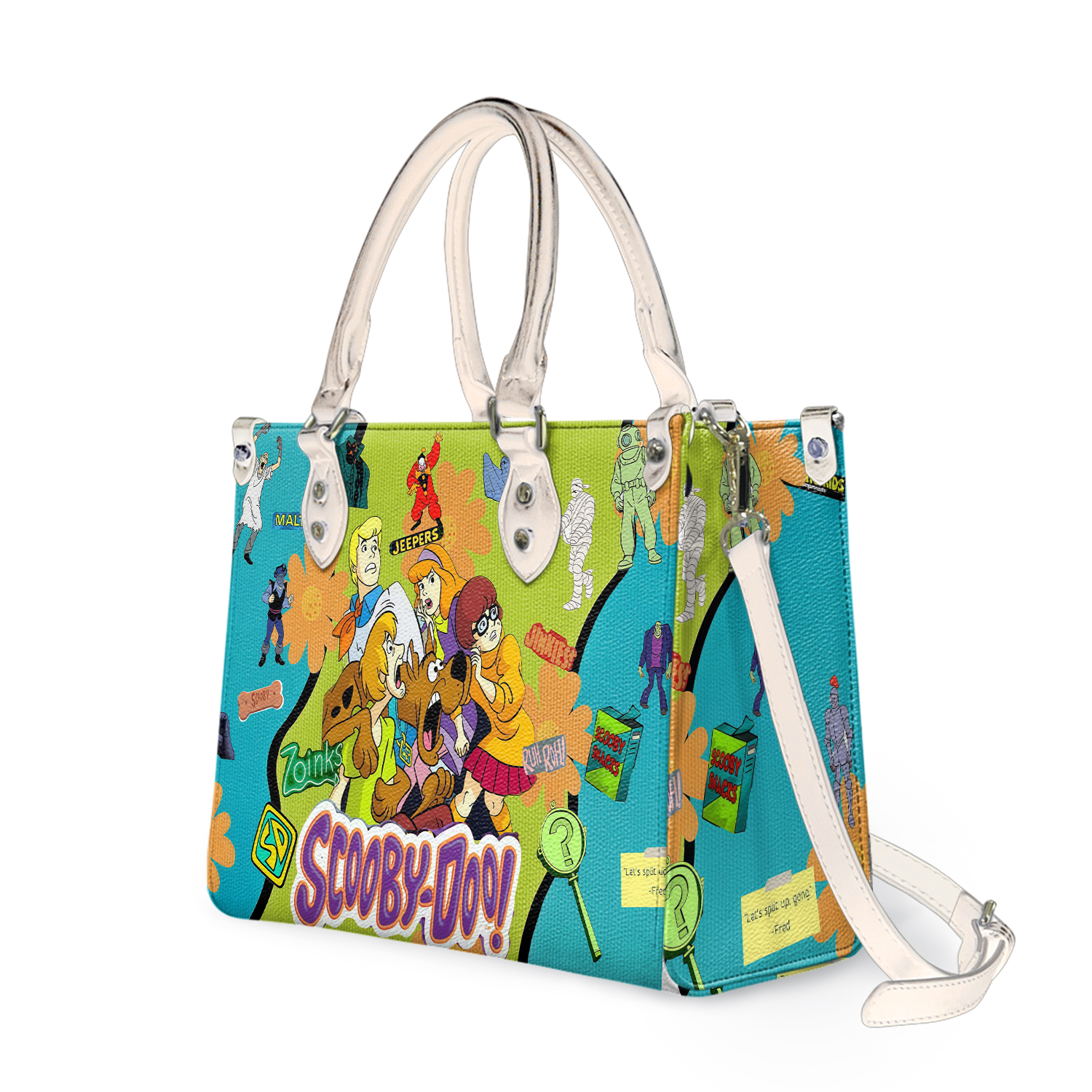 Scooby doo Cartoon Women Leather Handbag,Scooby doo Lover's Handbag, Gift For Mom.