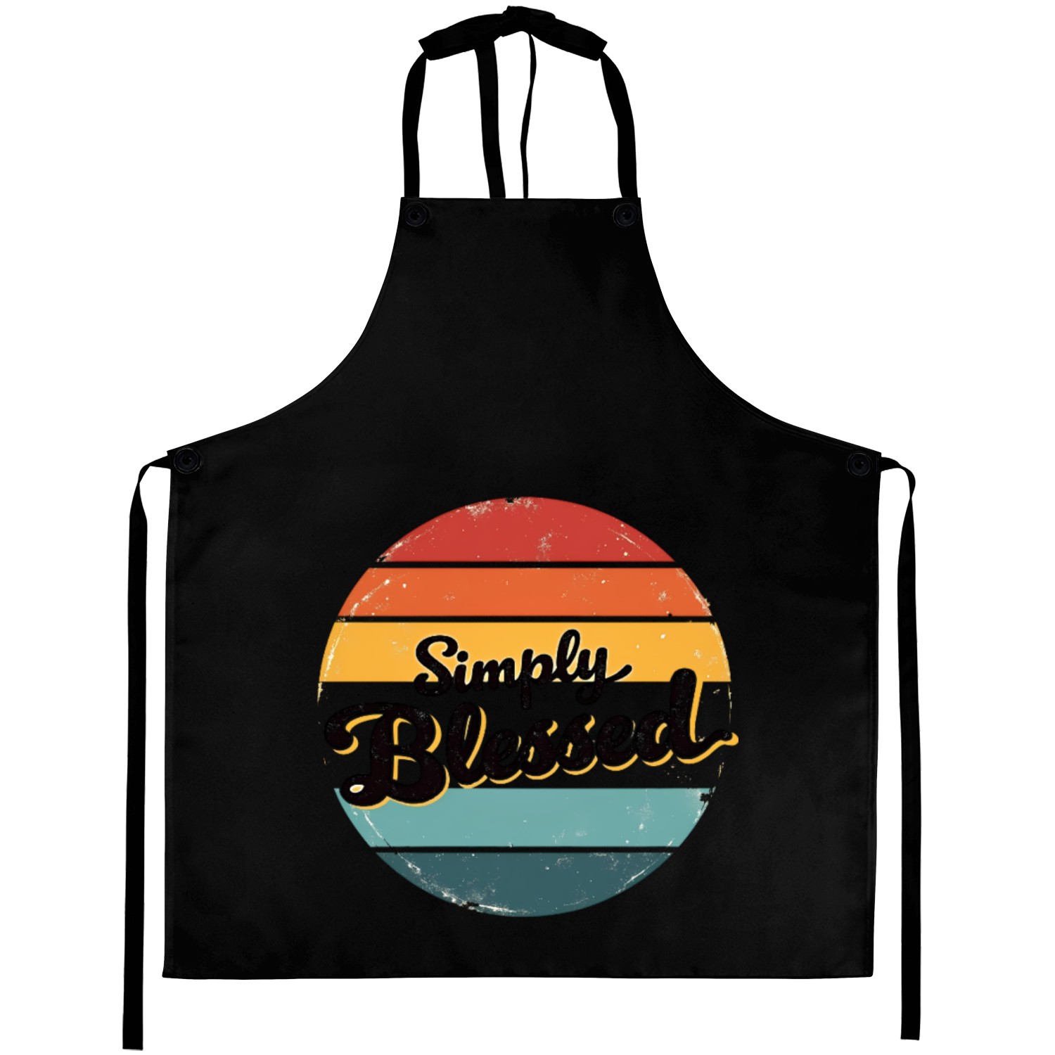 Simply Blessing, Simply Blessed Motivational Quote Aprons