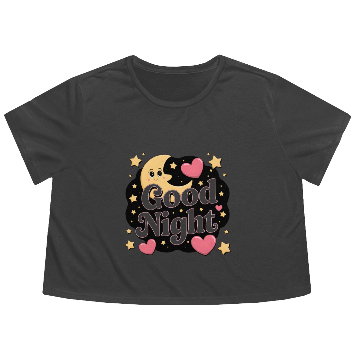 Good Night Flowy Cropped Tees