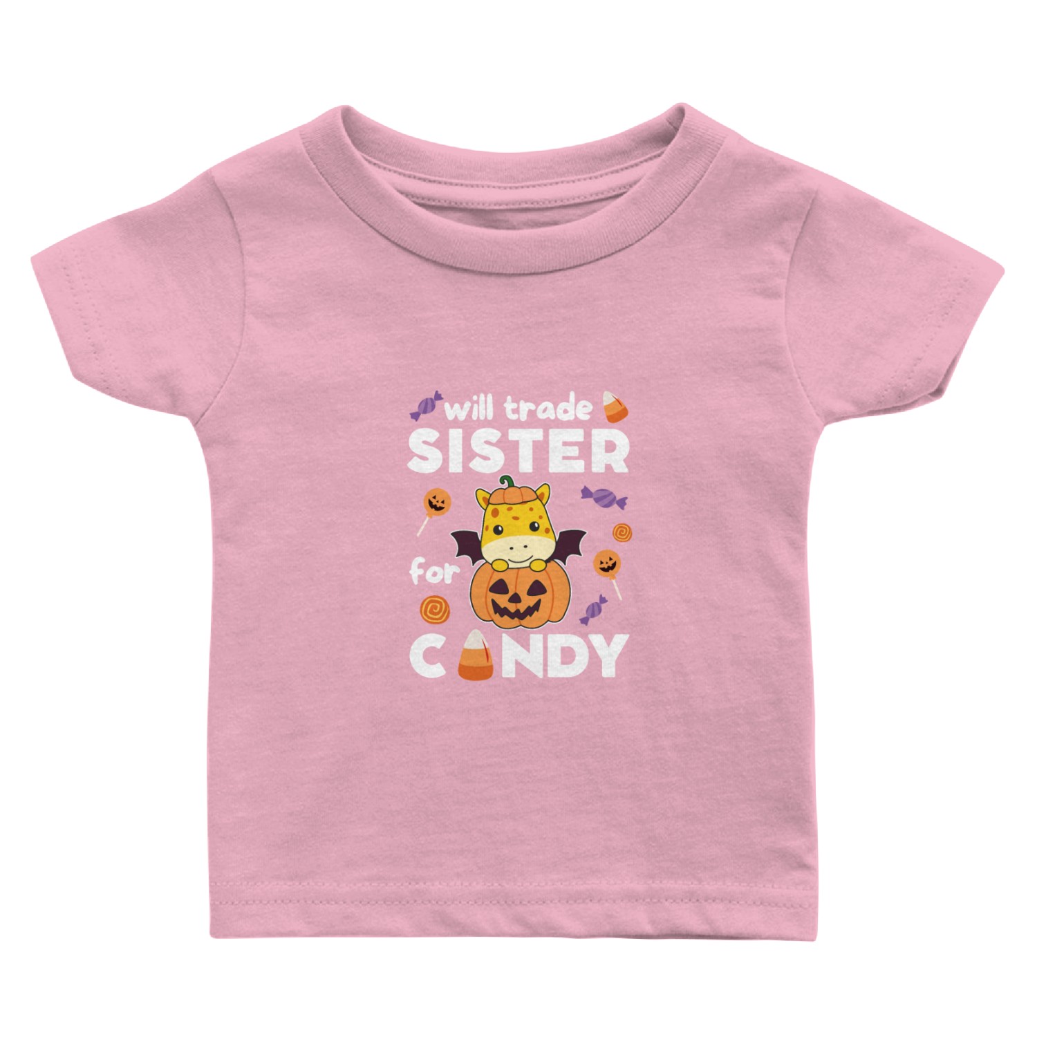 Giraffe Halloween Trade Sister For Candy Baby T Shirts