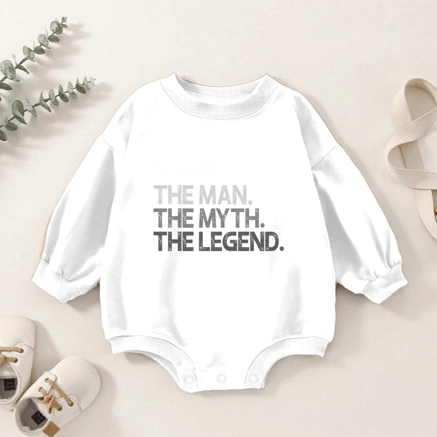 Bompa The The Myth The Legend Baby Romper Sweatshirts