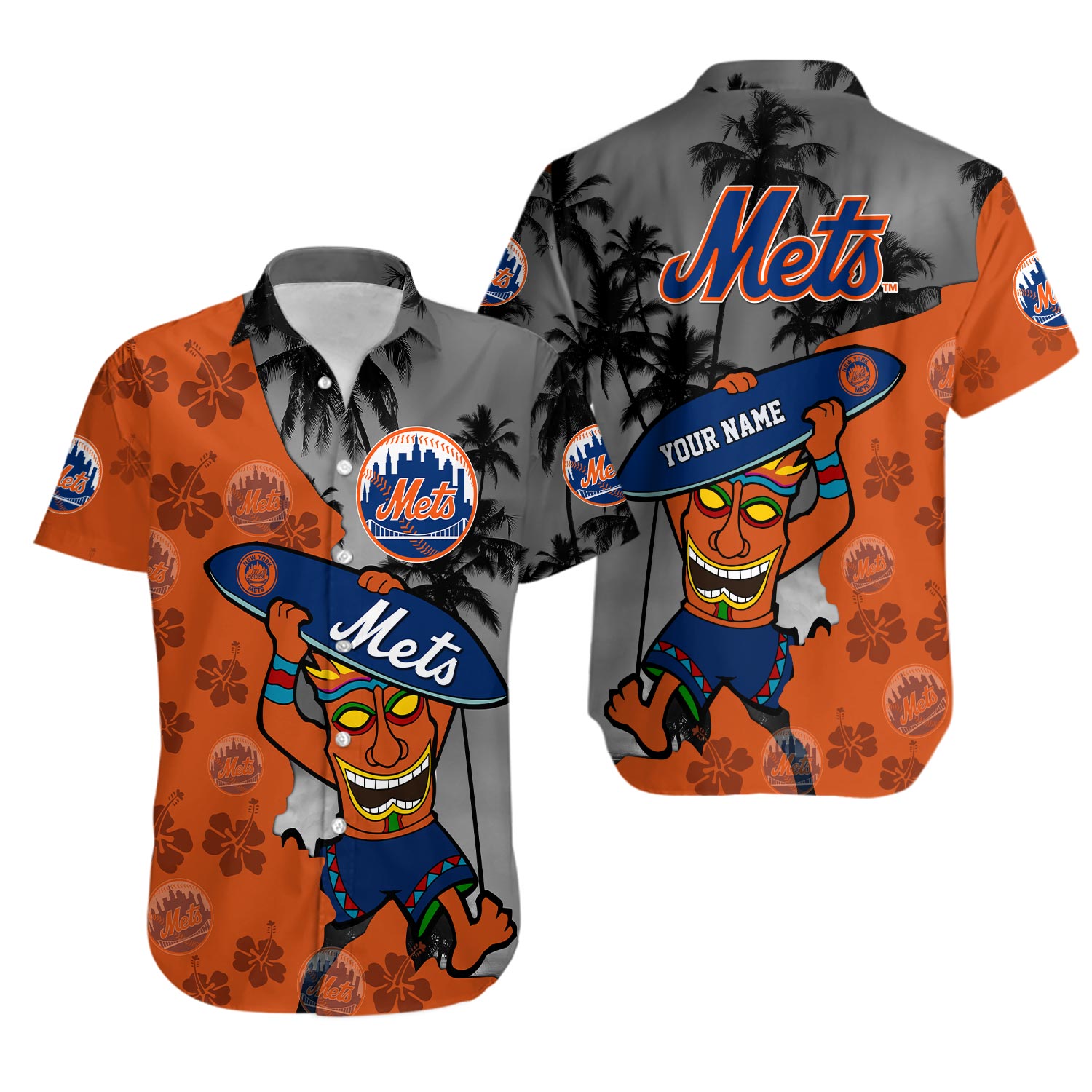Personalized New York Baseball Team NY Metss Hawaiian Shirt