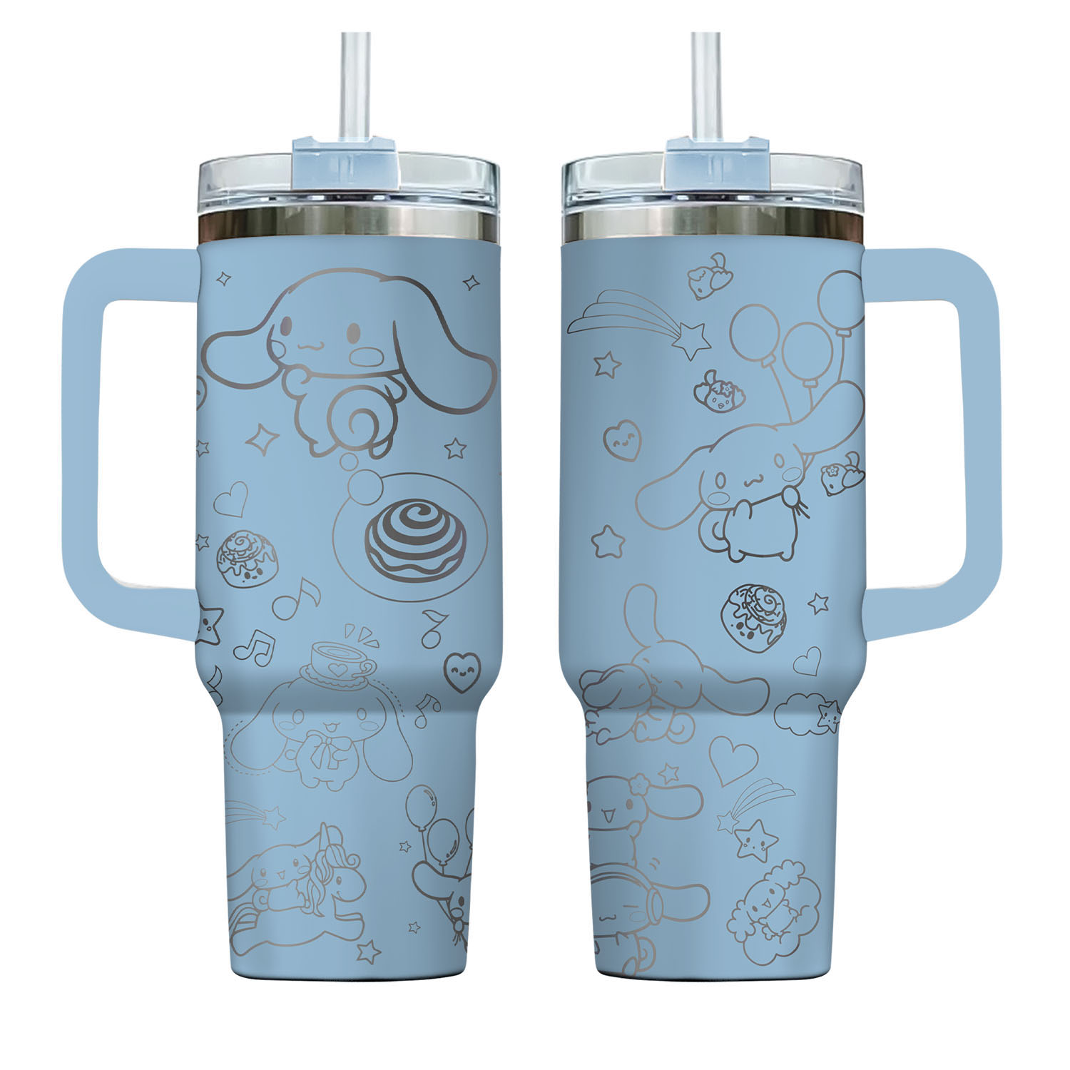 Cinnamoroll Engraved 40 oz Tumbler with Handle