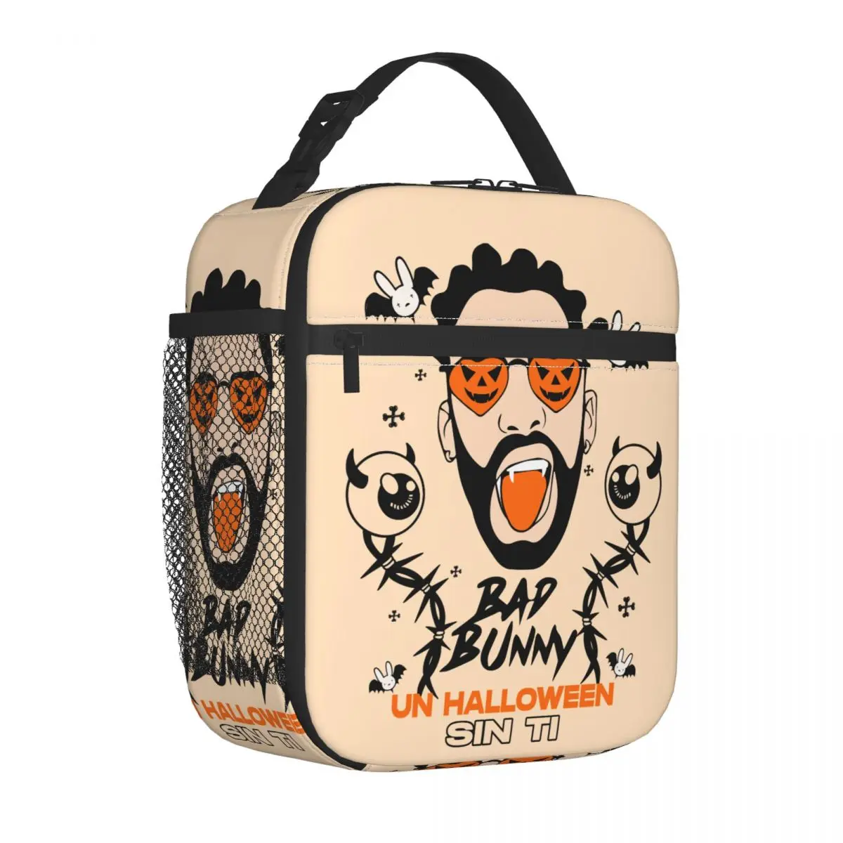 Bad Bunny Un Halloween Insulated Lunch Bag