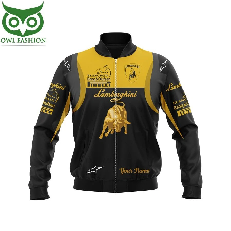 Personalized Lam*borg*hini For*mu*la 1 3D bomber jacket