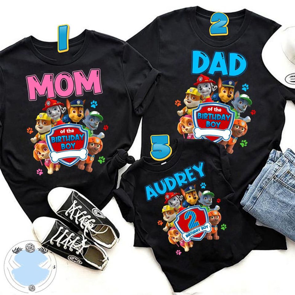 Paw Patrol Birthday Family T-Shirt