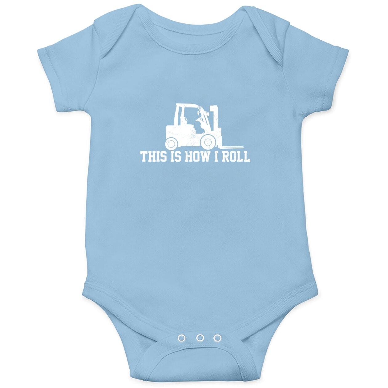 Forklift This Is How I Roll Vintage Gift Baby Bodysuit