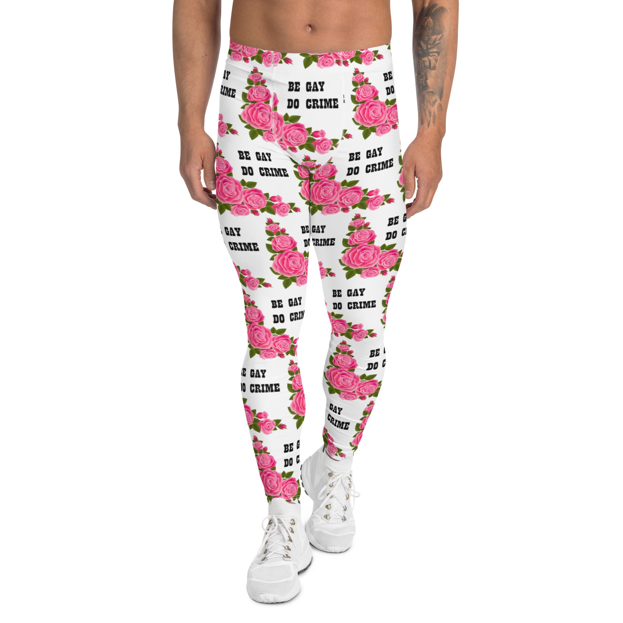 BGD crime Men's Leggings| Clubbing Outfit | Athleisure Fashion Gift