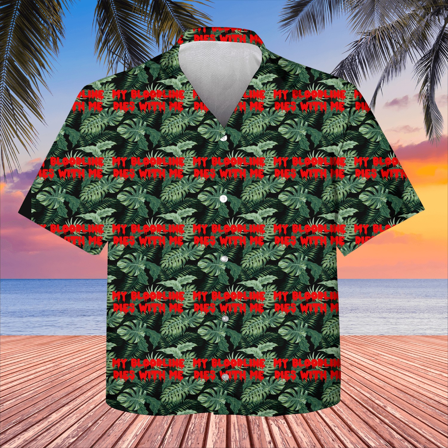 My Bloodline Dies With Me Kids Hawaiians