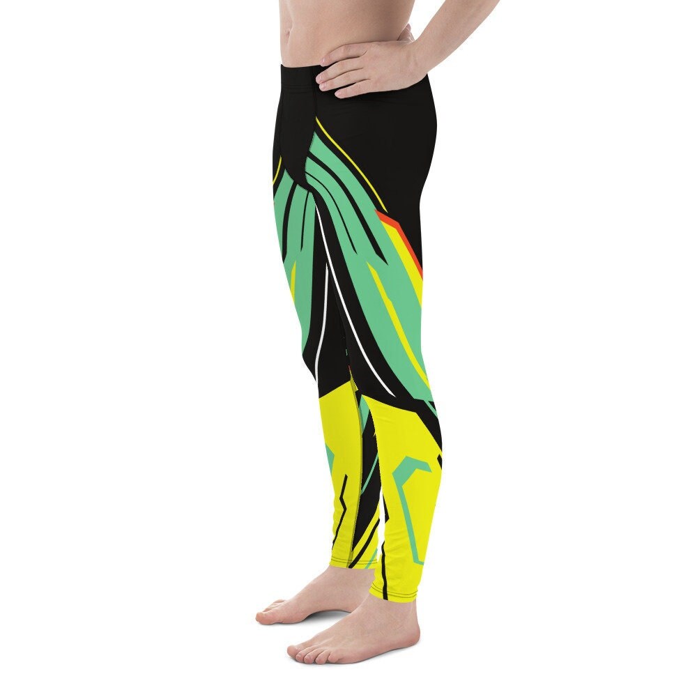 Mellow Yellow Graphic Men's Leggings