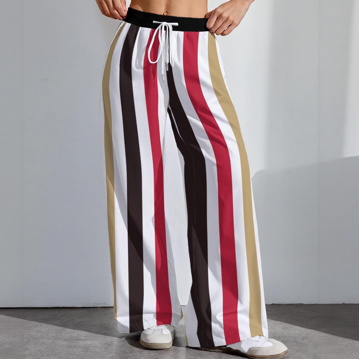 San Francisco Football Stretch Pants, Women's Game Day Trousers, Tailgate Outfit, Cute Football Leggings