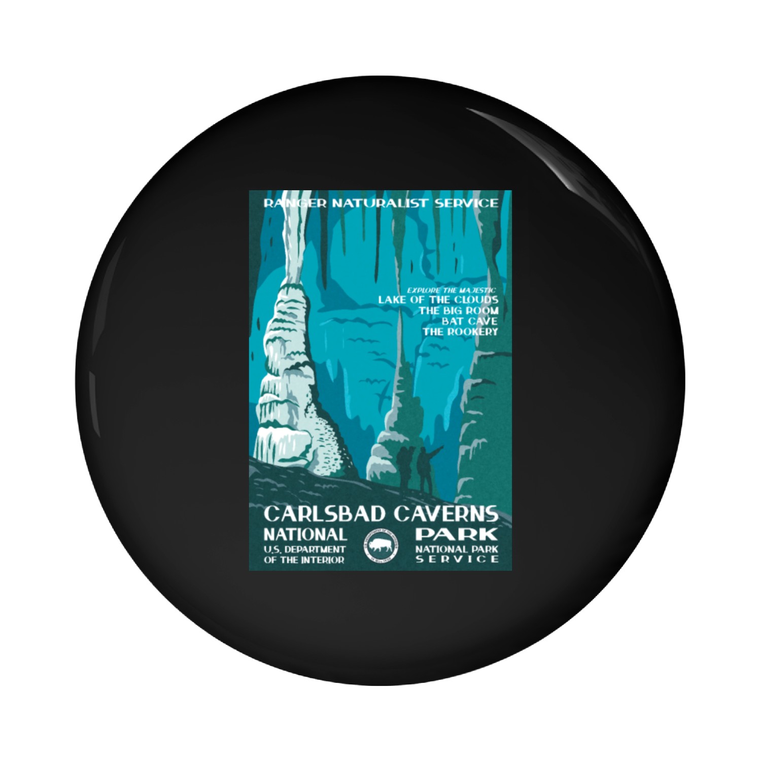 Carlsbad Caverns WPA Pin Buttons