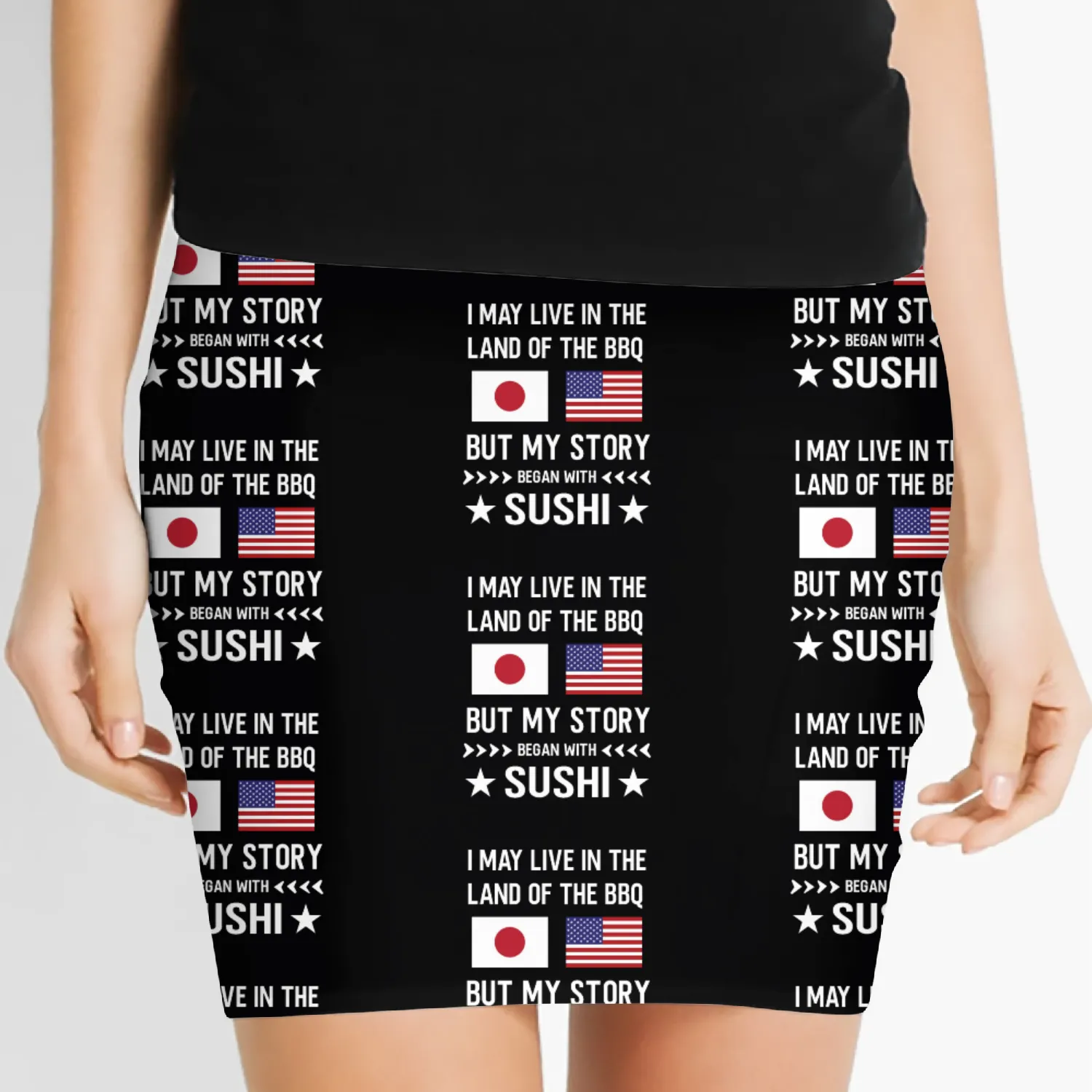 I may live in the Land of bbq my story is Japanese Women's Mini Skirts